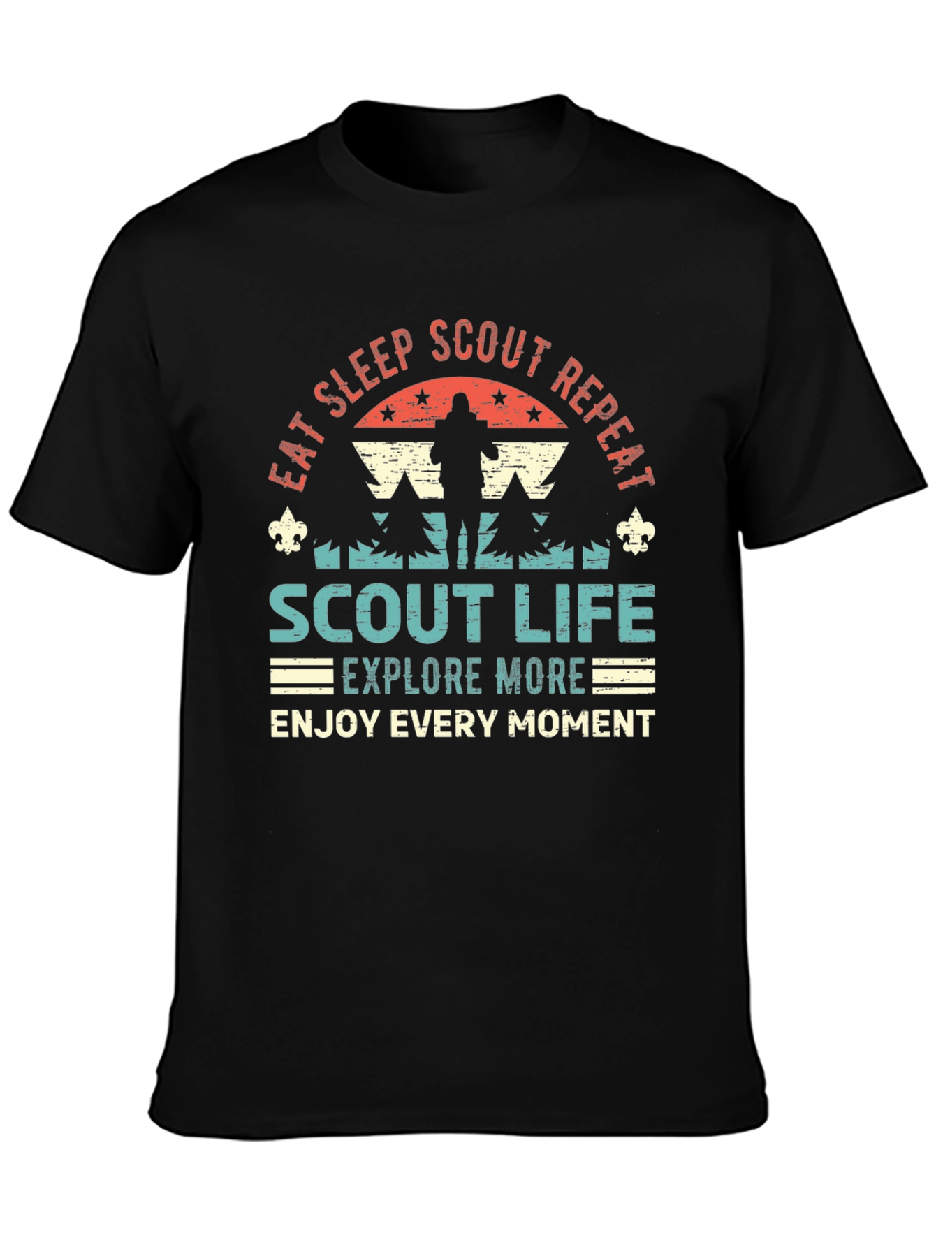 Eat Sleep Scout Repeat Graphic T-Shirt