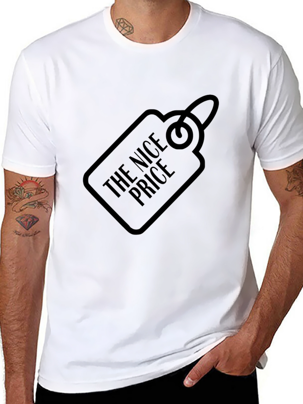 The Nice Price Black Tee Shirt