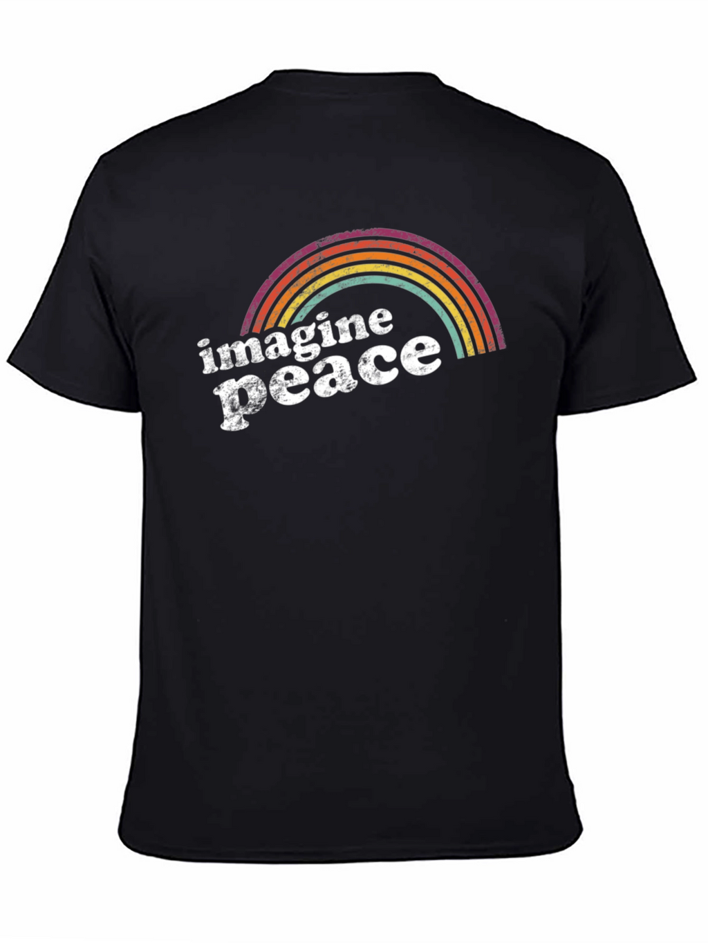 Imagine Peace Rainbow Graphic Tee