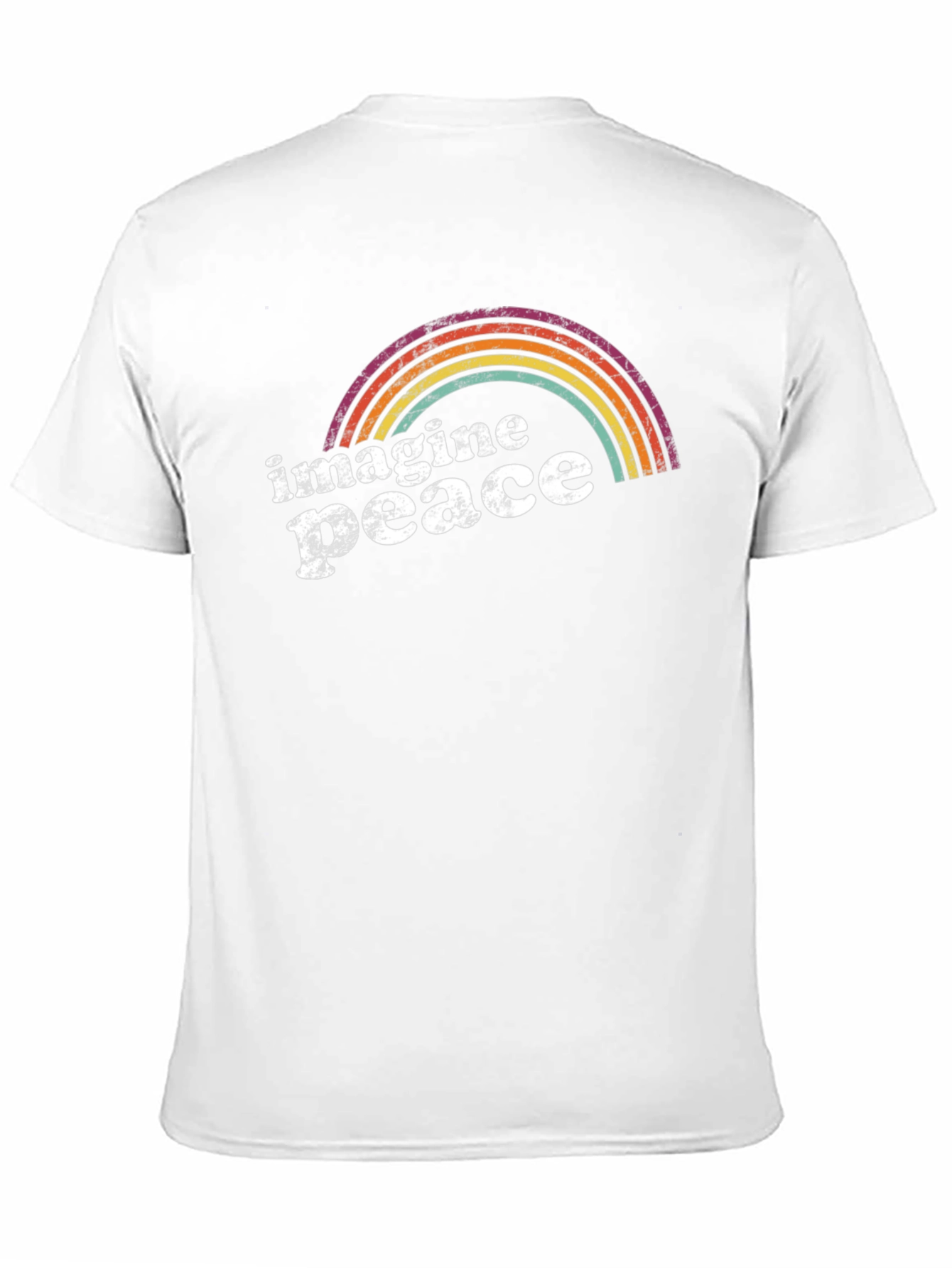 Imagine Peace Rainbow Graphic Tee
