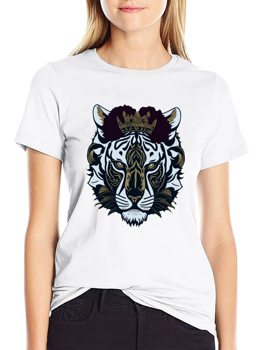Tiger King Graphic Tee - Premium Black Cotton
