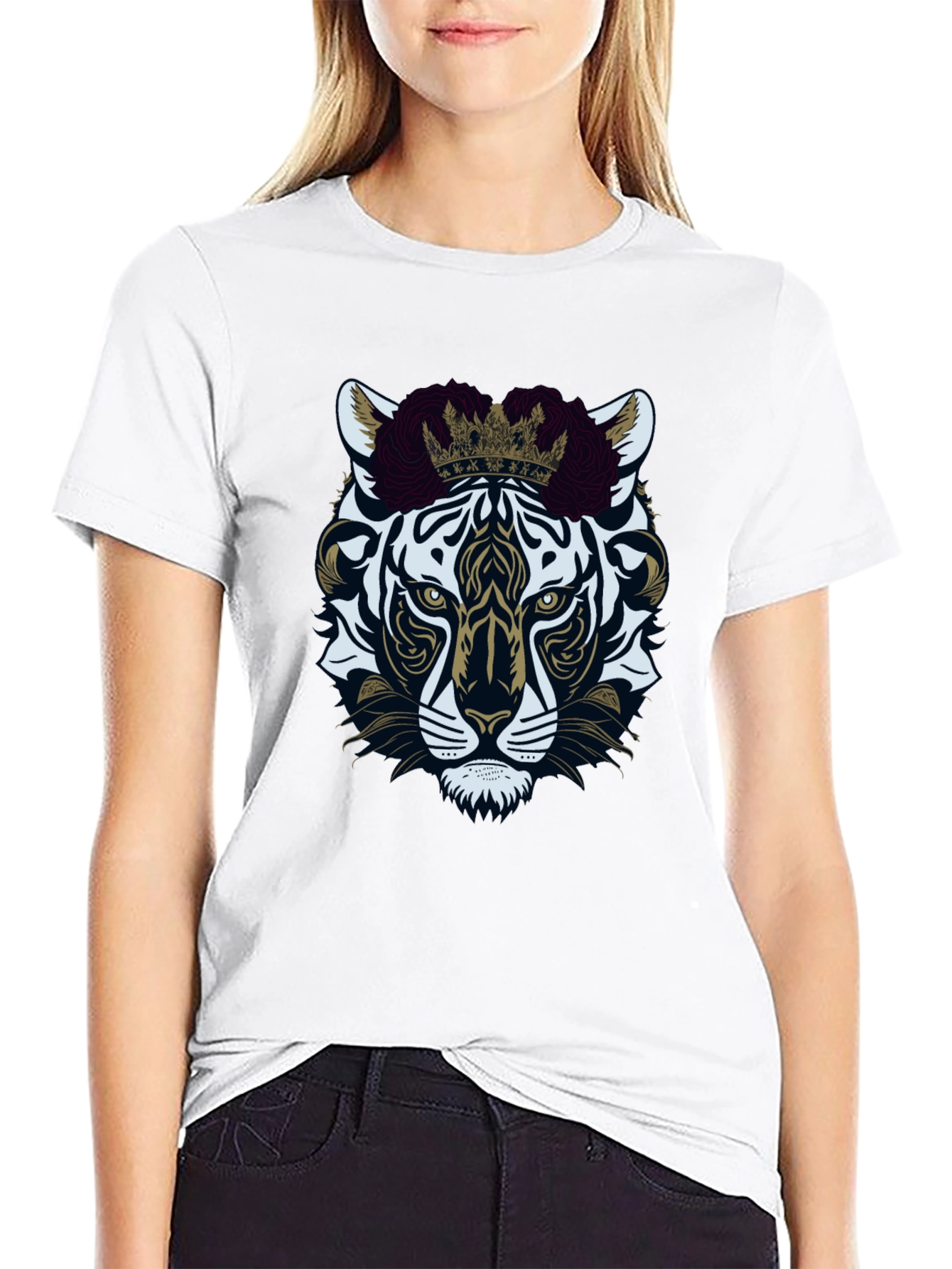 Tiger King Graphic Tee - Premium Black Cotton