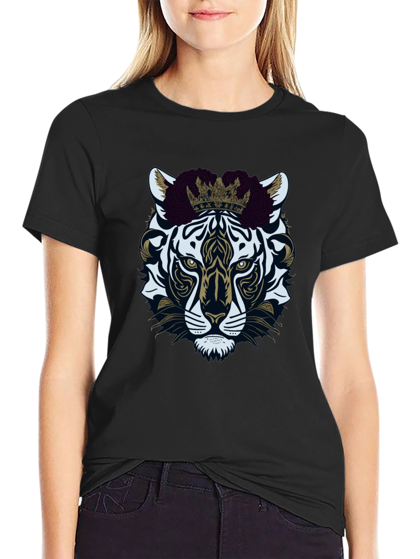 Tiger King Graphic Tee - Premium Black Cotton