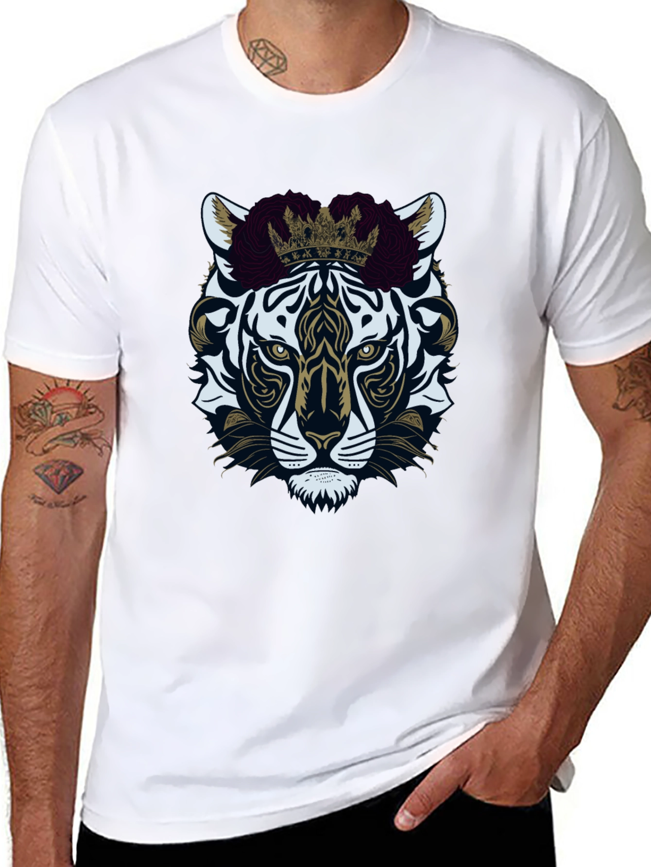 Tiger King Graphic Tee - Premium Black Cotton