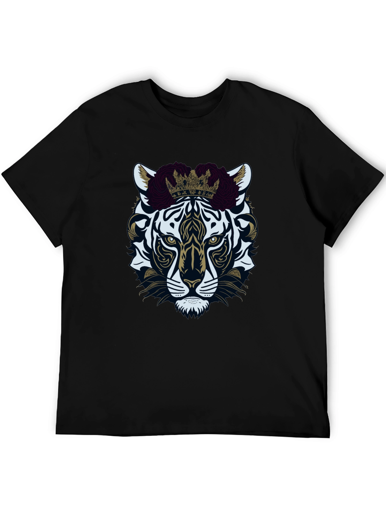 Tiger King Graphic Tee - Premium Black Cotton