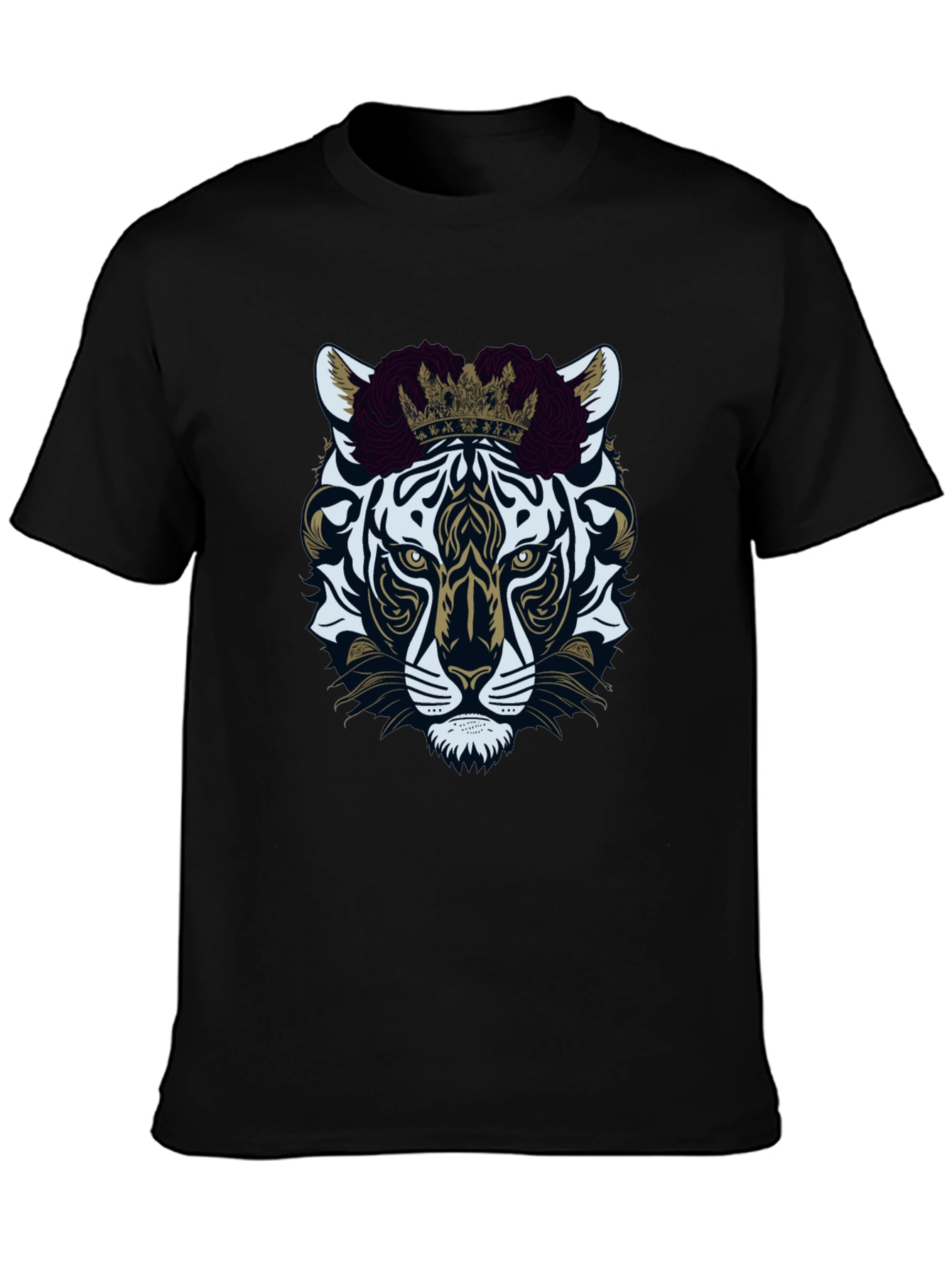 Tiger King Graphic Tee - Premium Black Cotton