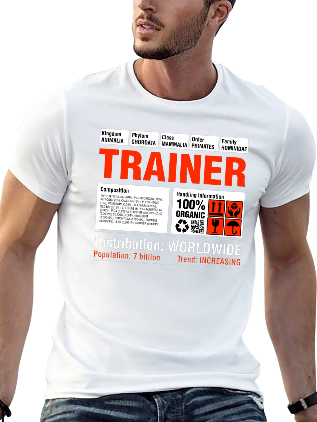 Trainer 100% Organic T-Shirt - Human Composition