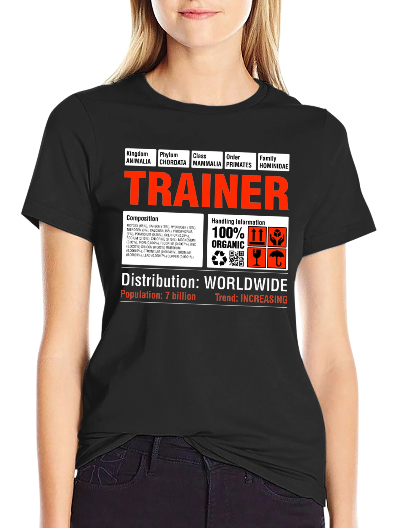 Trainer 100% Organic T-Shirt - Human Composition
