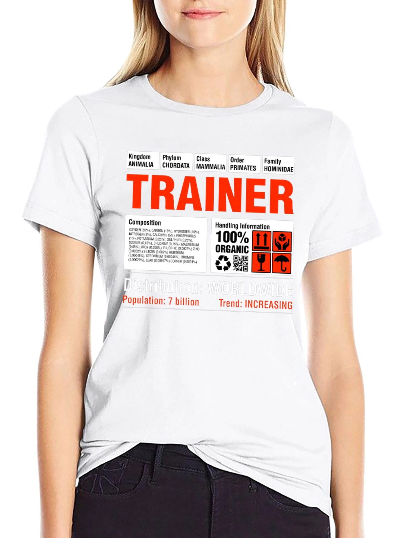 Trainer 100% Organic T-Shirt - Human Composition