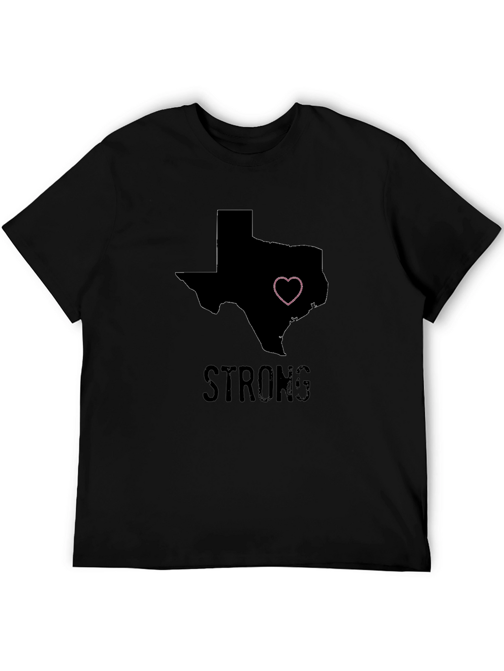 Texas Strong Heart Graphic Tee - Black