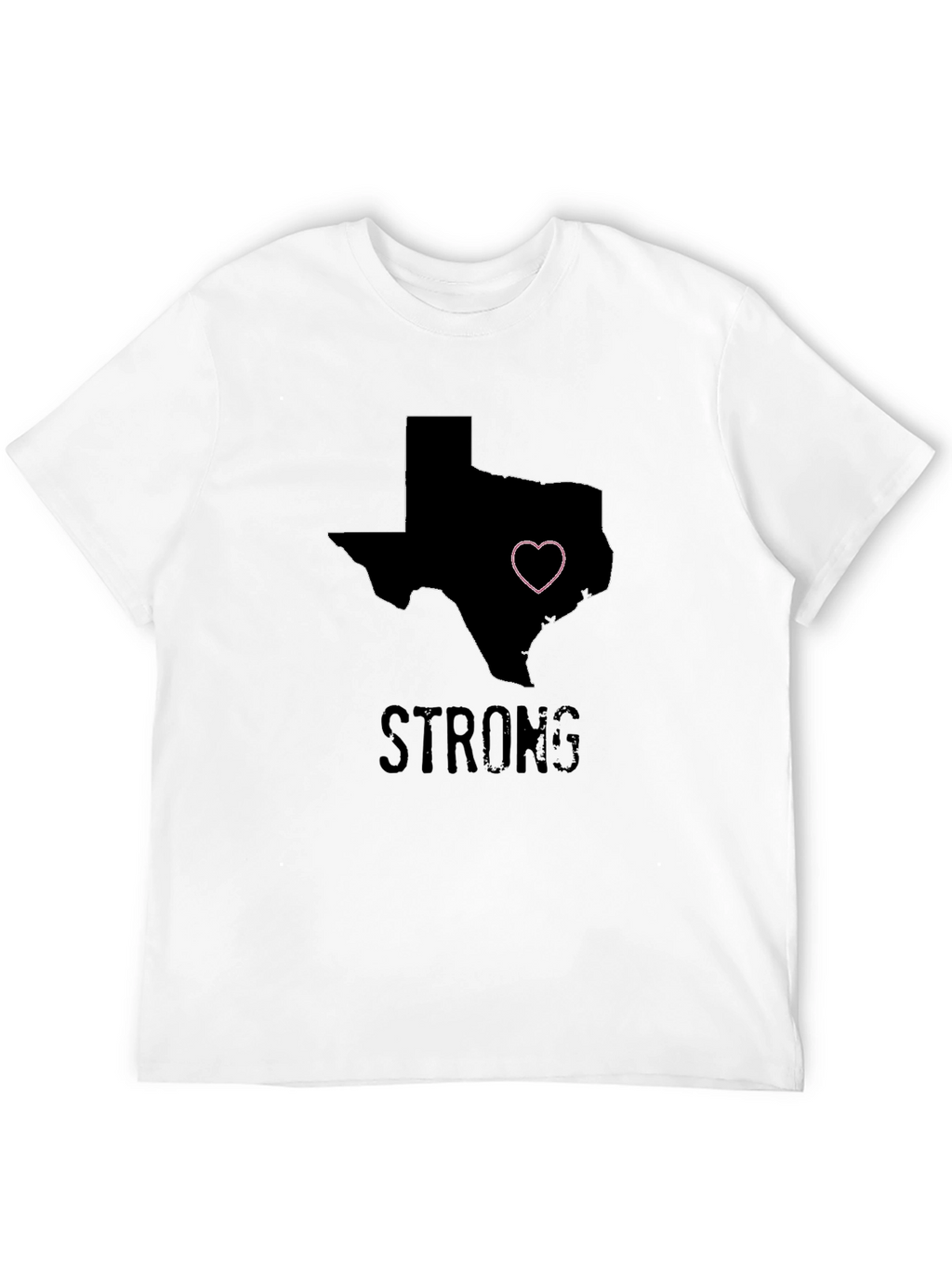 Texas Strong Heart Graphic Tee - Black