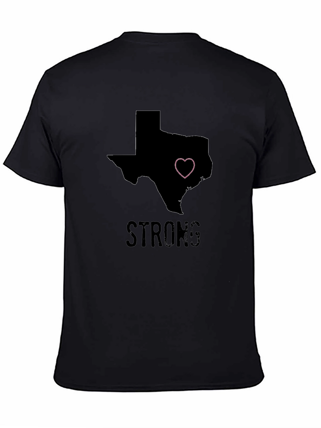 Texas Strong Heart Graphic Tee - Black