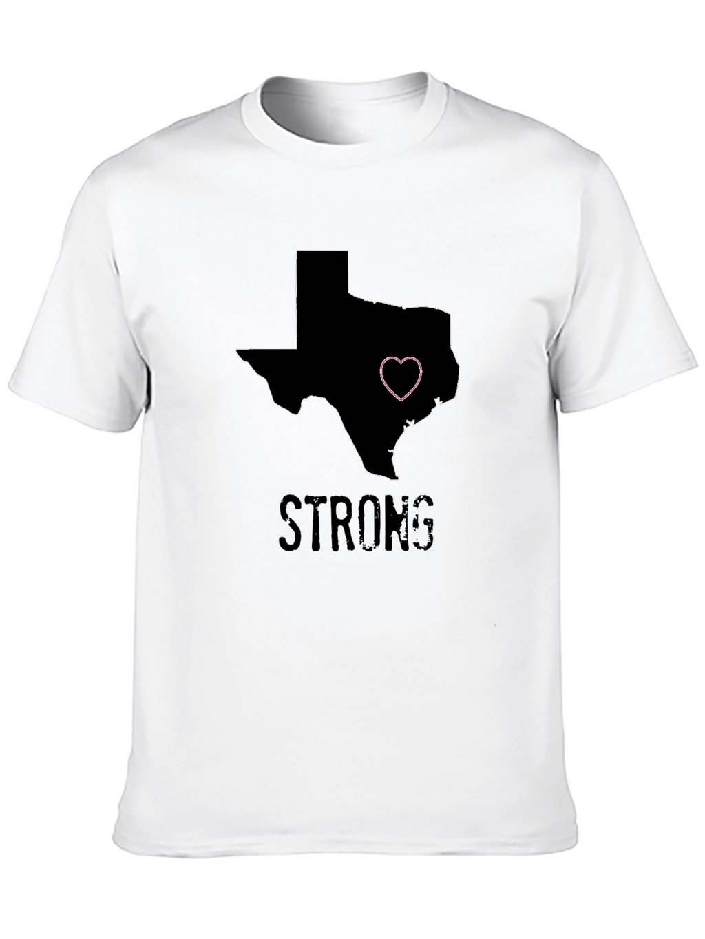 Texas Strong Heart Graphic Tee - Black