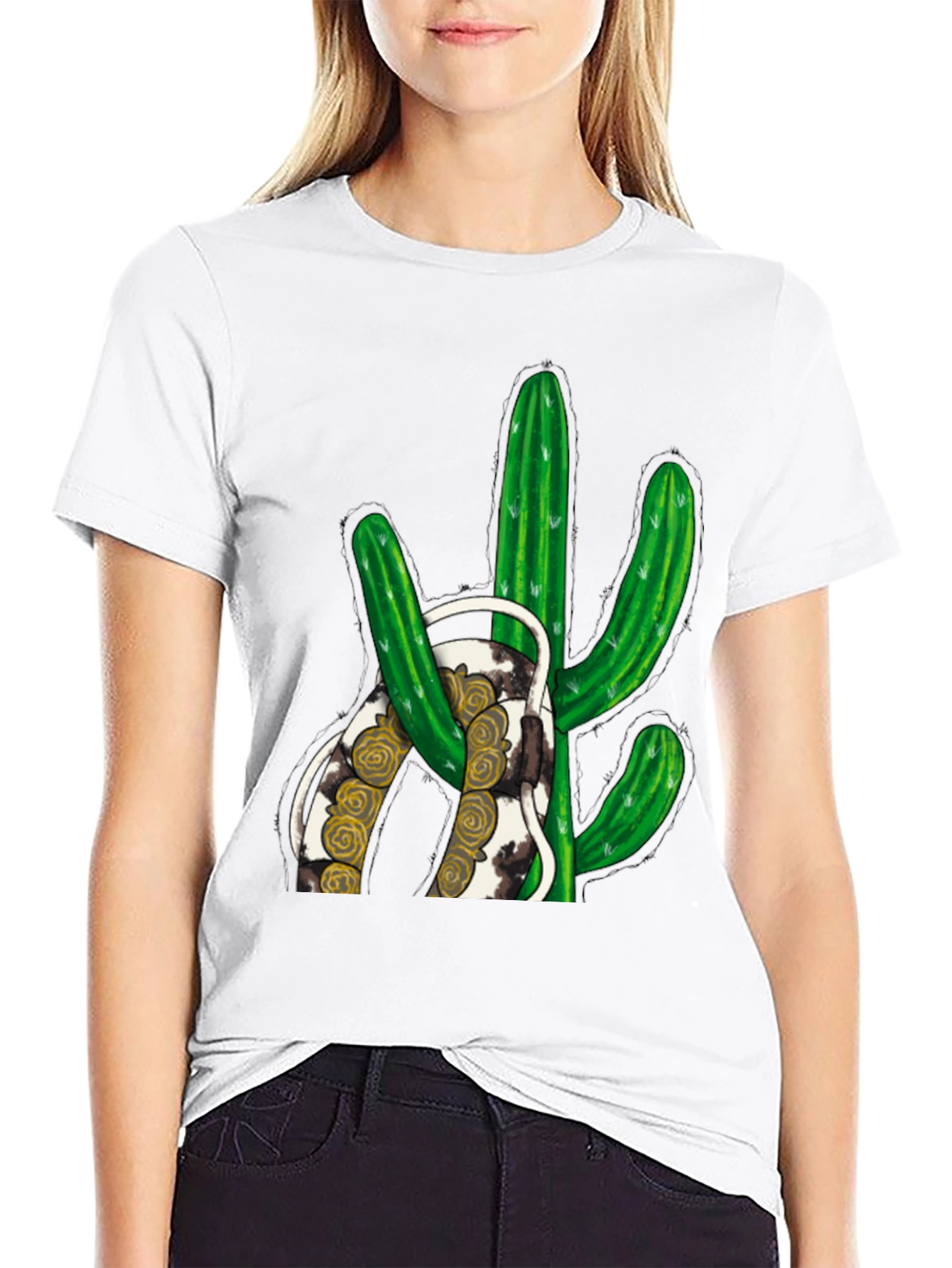 Cactus Graphic Print Tee