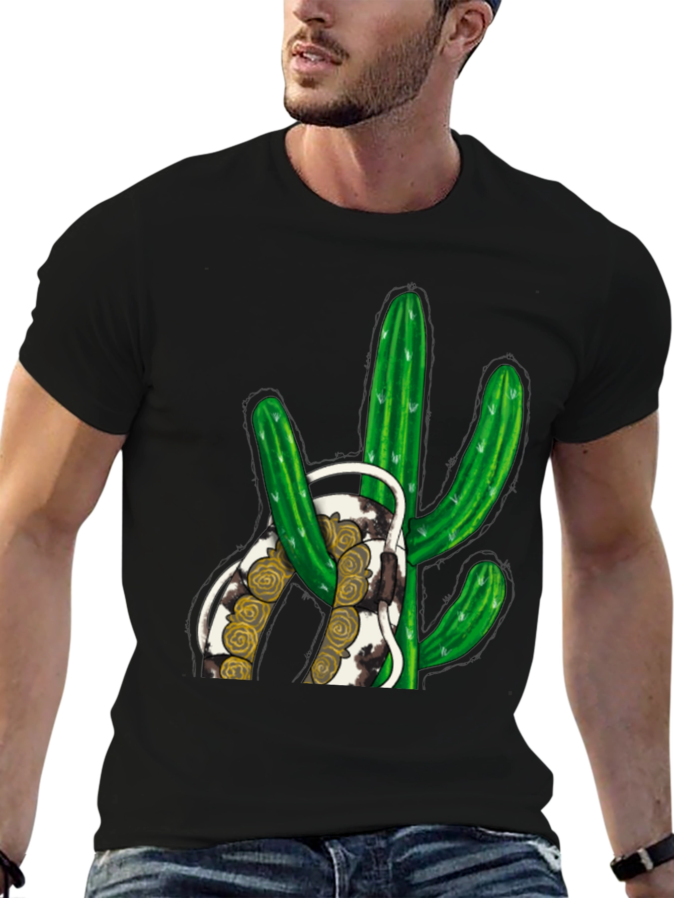 Cactus Graphic Print Tee
