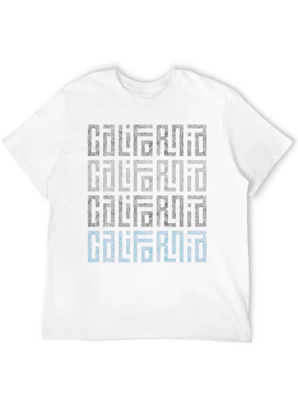 California Patterned Graphic Print Mens T-Shirt