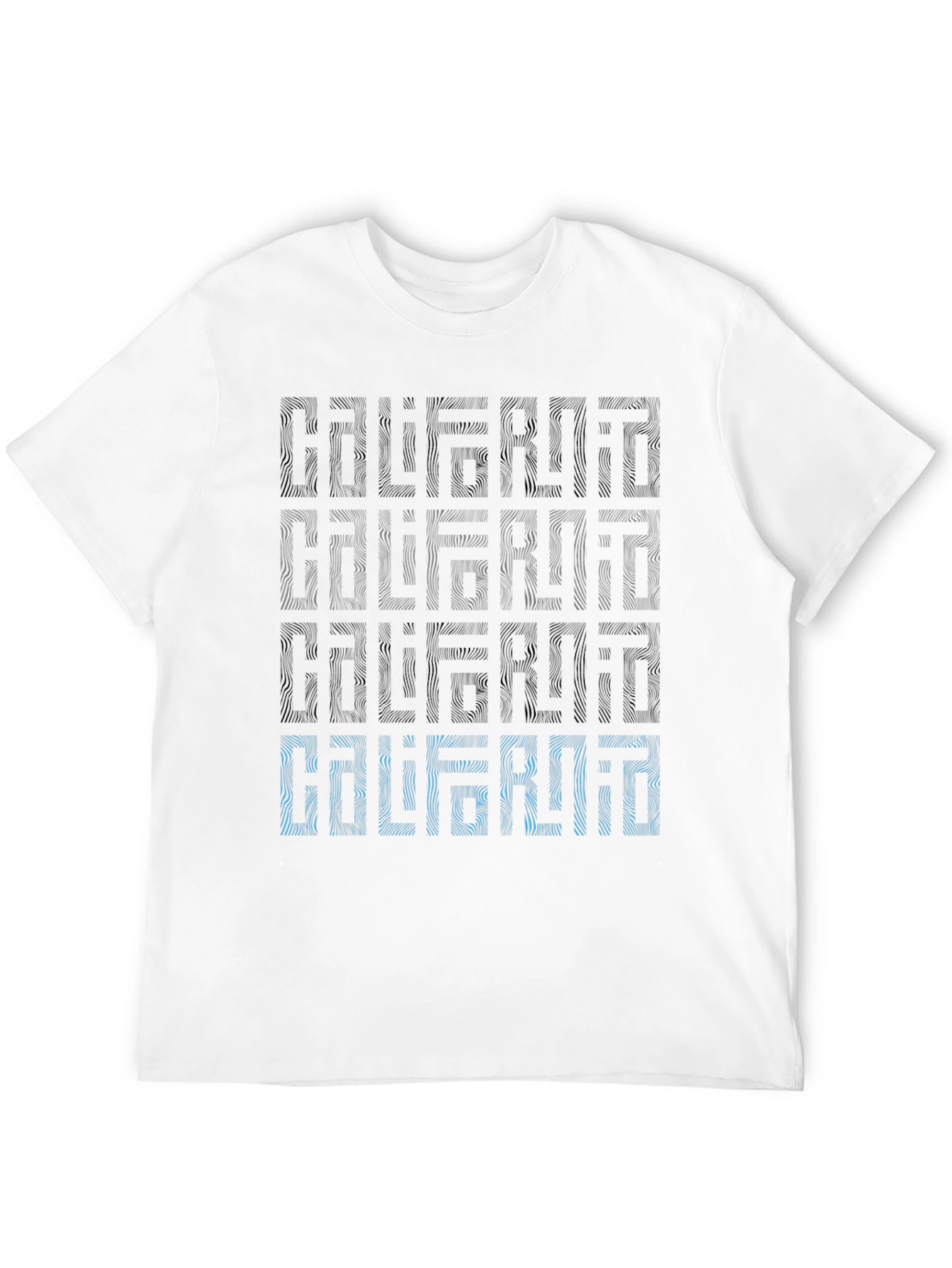 California Patterned Graphic Print Mens T-Shirt