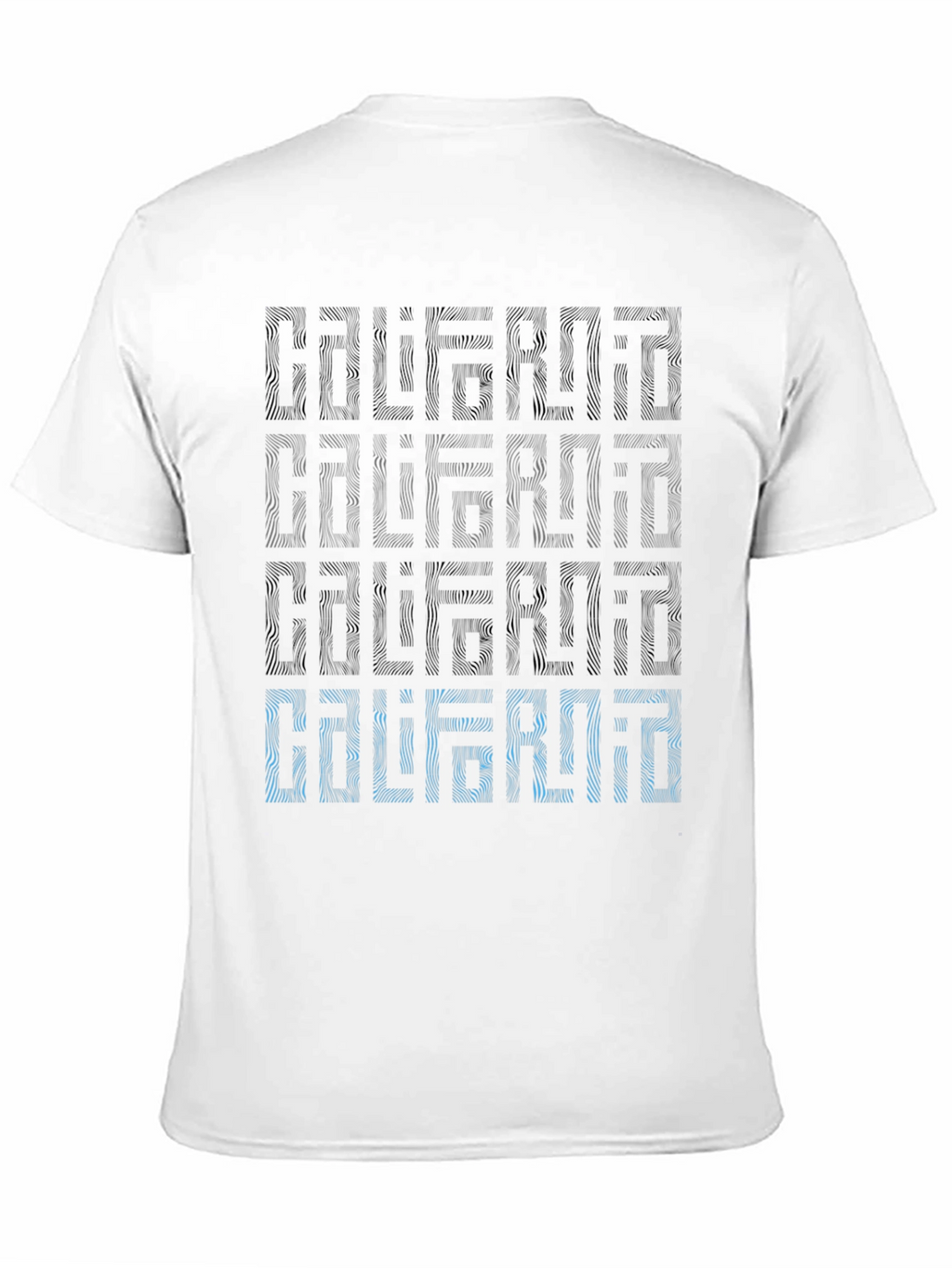 California Patterned Graphic Print Mens T-Shirt