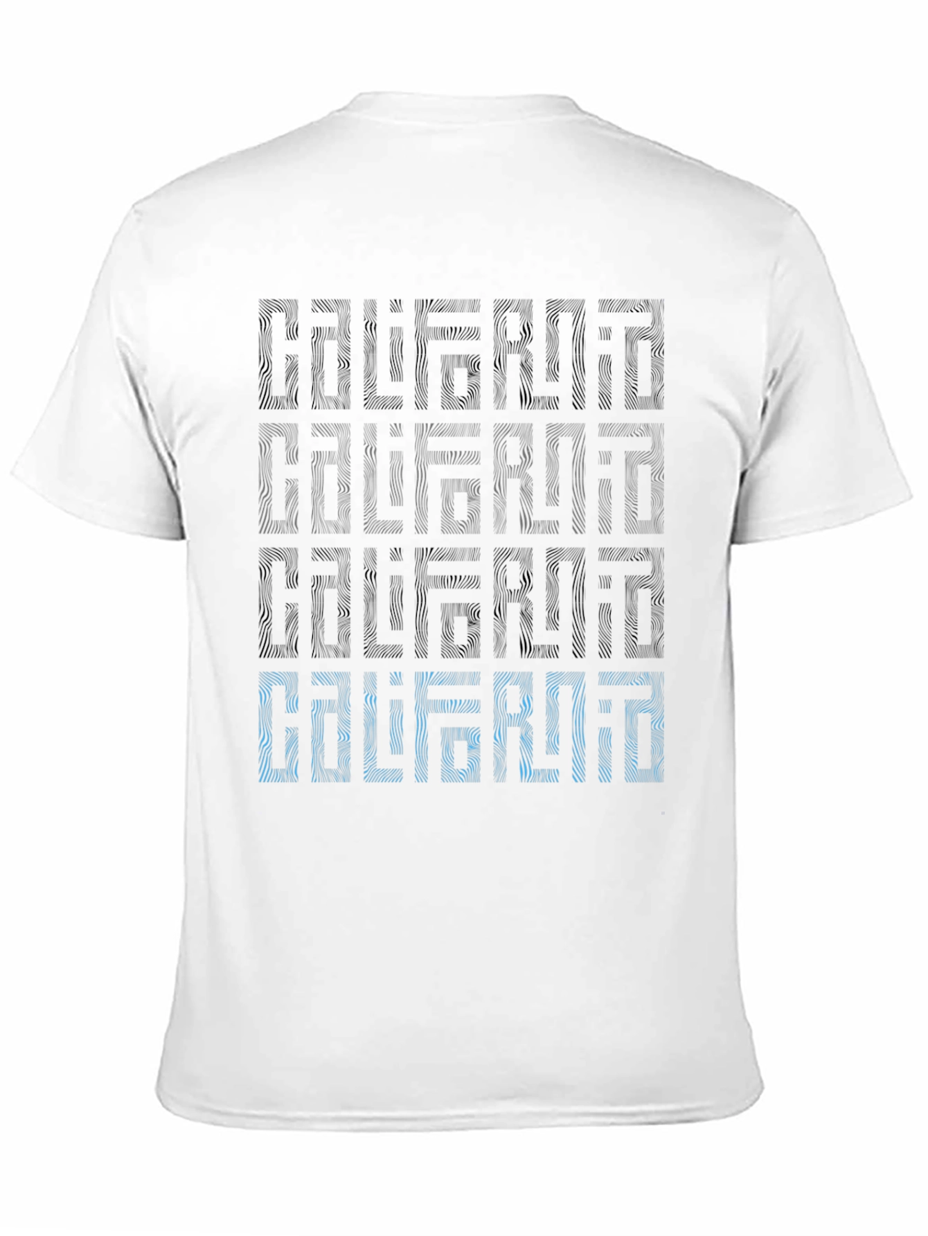California Patterned Graphic Print Mens T-Shirt