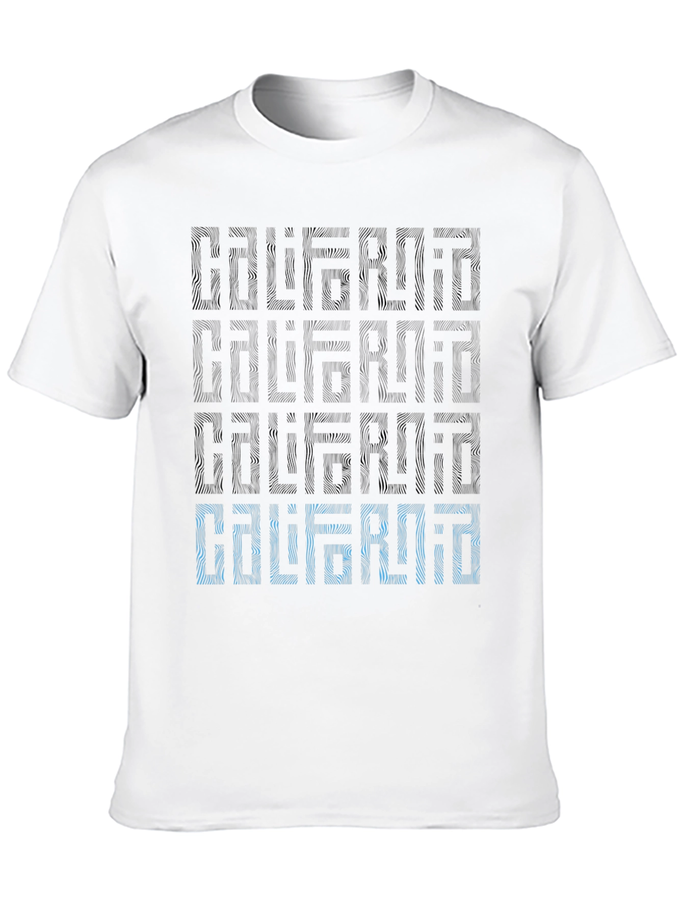 California Patterned Graphic Print Mens T-Shirt