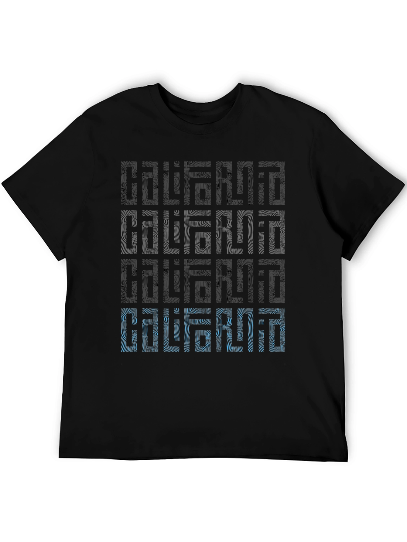 California Patterned Graphic Print Mens T-Shirt