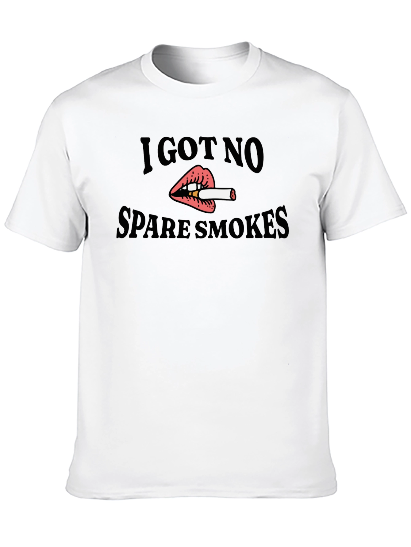 I Got No Spare Smokes Black T-Shirt
