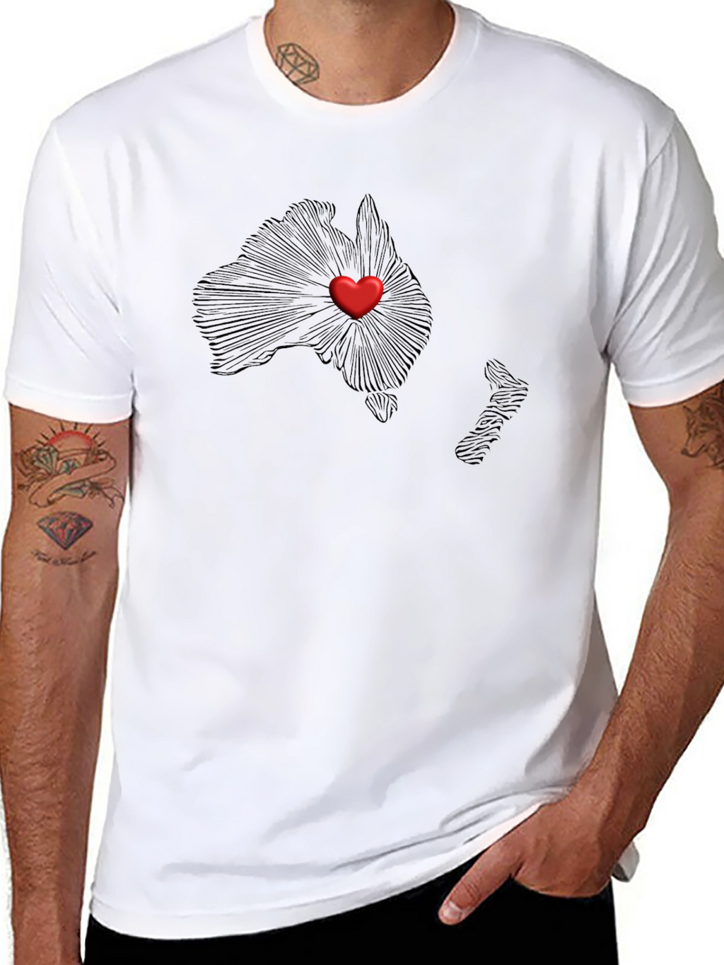 Australia Love Heart T-Shirt