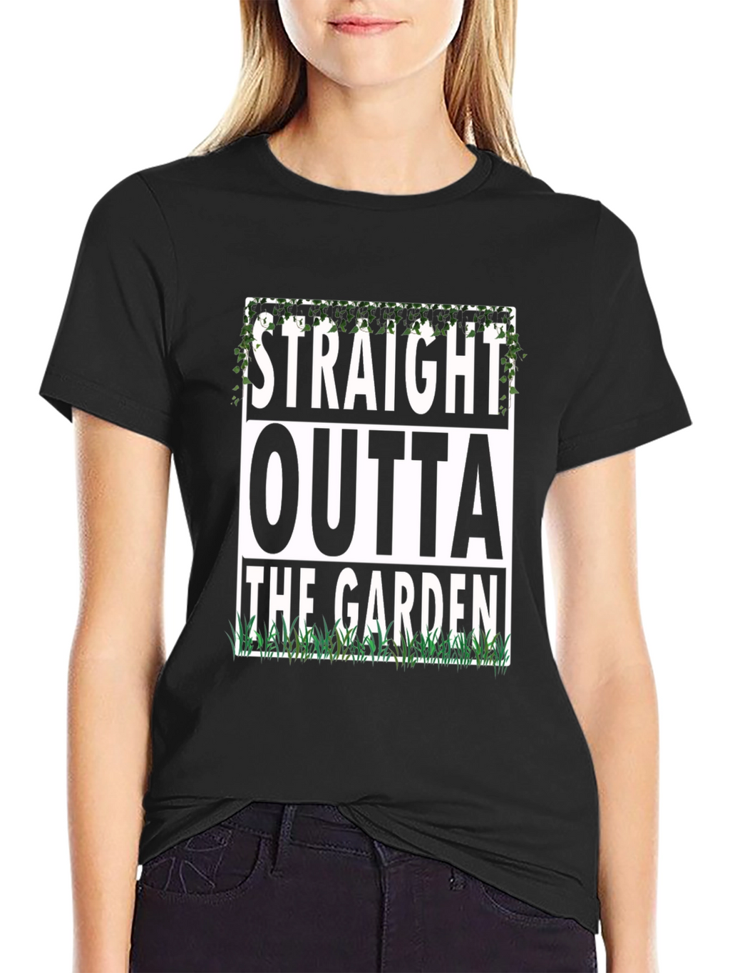 Straight Outta The Garden Funny T-Shirt
