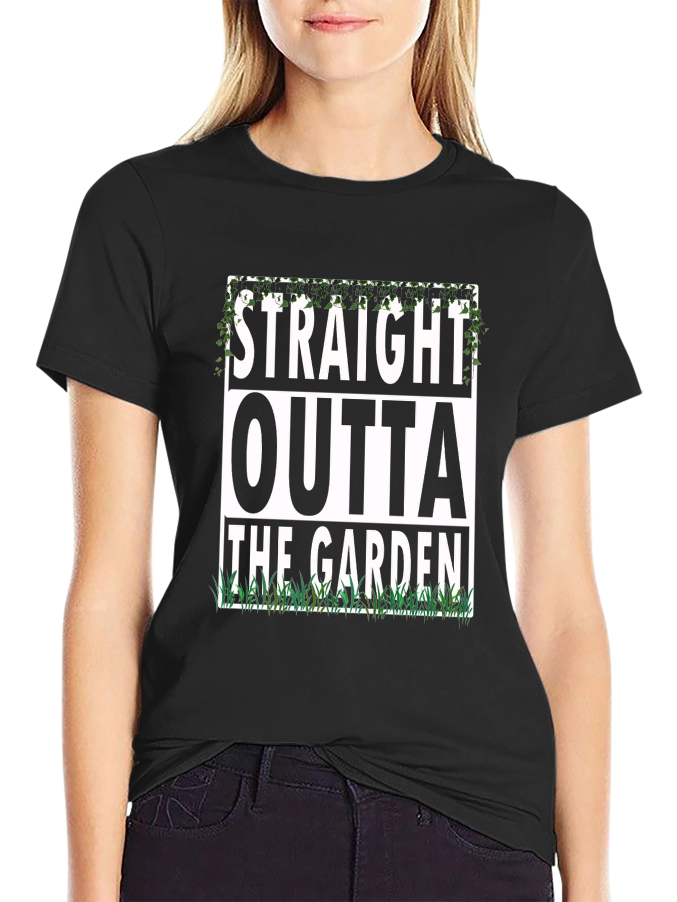 Straight Outta The Garden Funny T-Shirt
