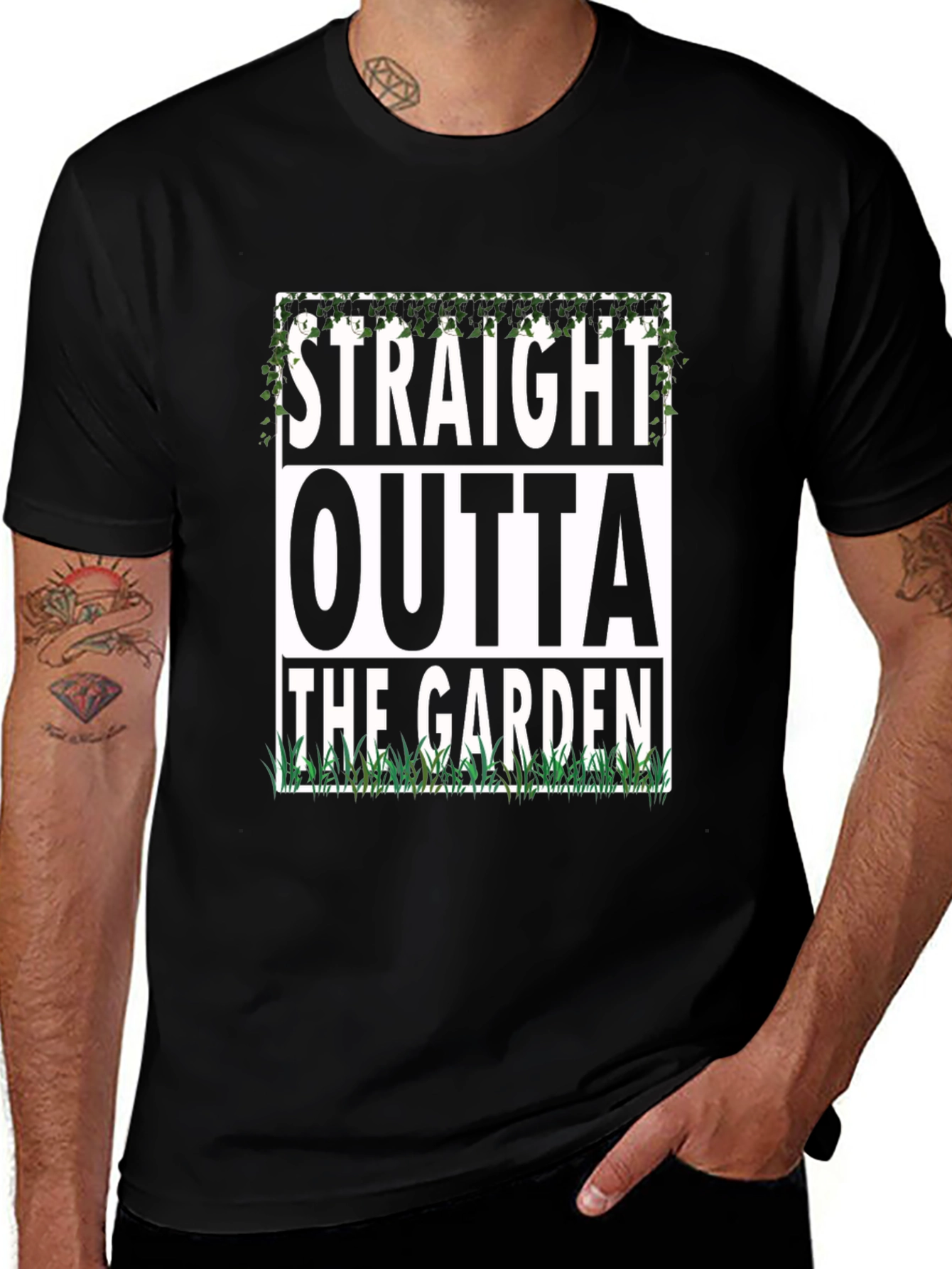 Straight Outta The Garden Funny T-Shirt