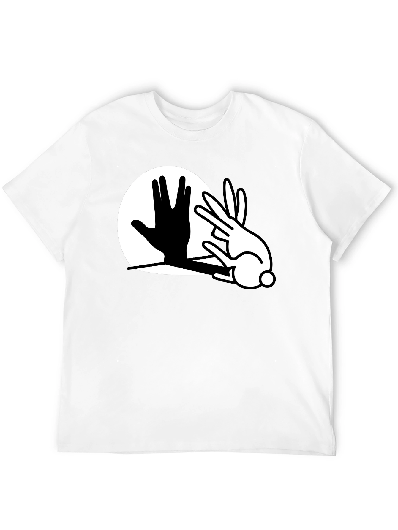 Hand Shadow Puppet Bunny Tee