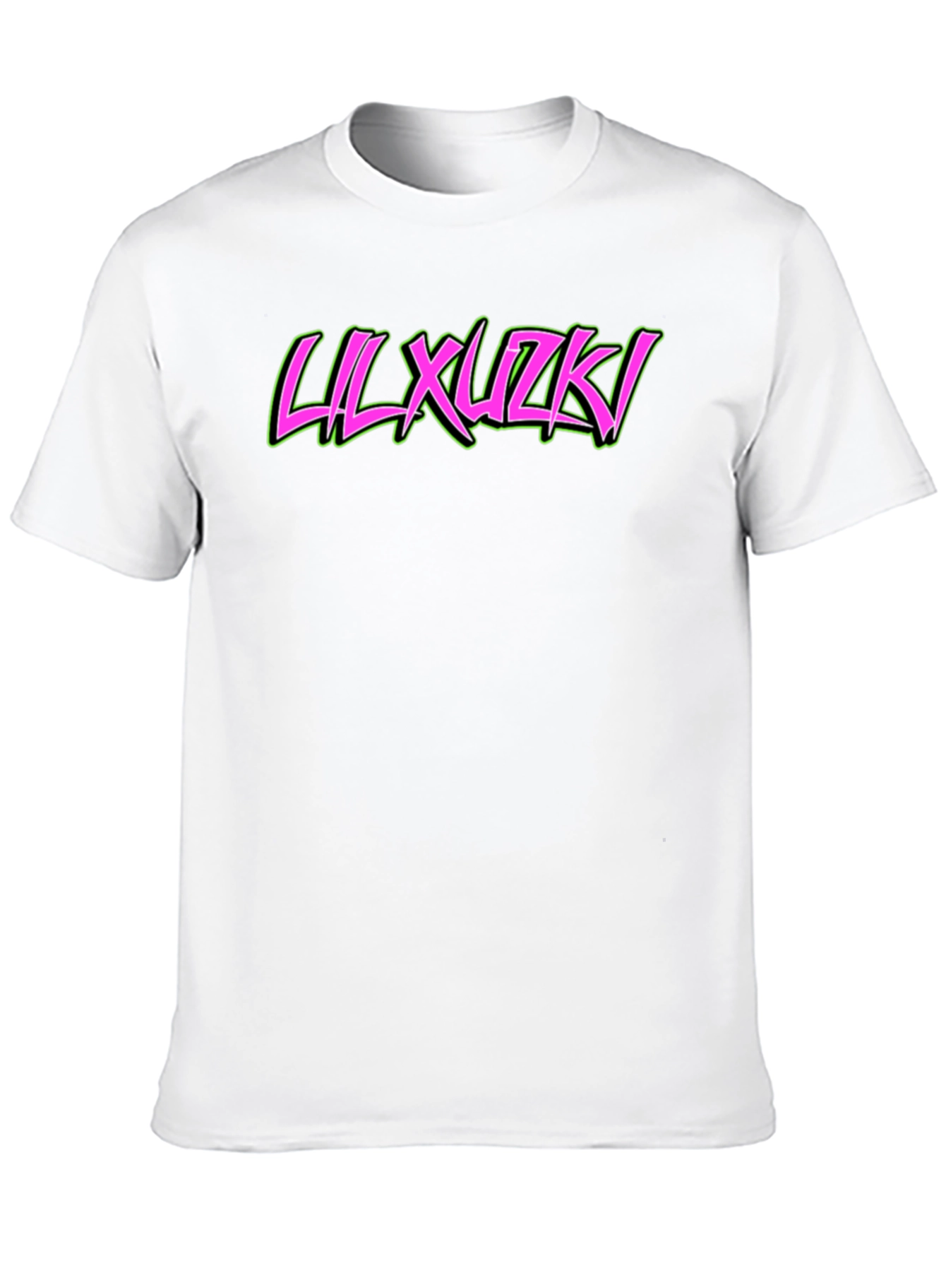Lil Xuzki Graphic Tee - Trendy Black Cotton T-Shirt