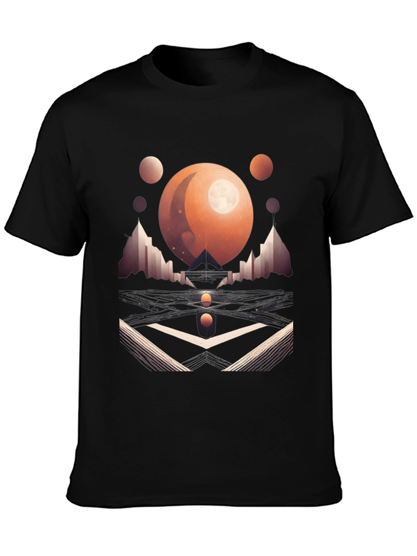 Geometric Galaxy T-Shirt - Modern Graphic Tee