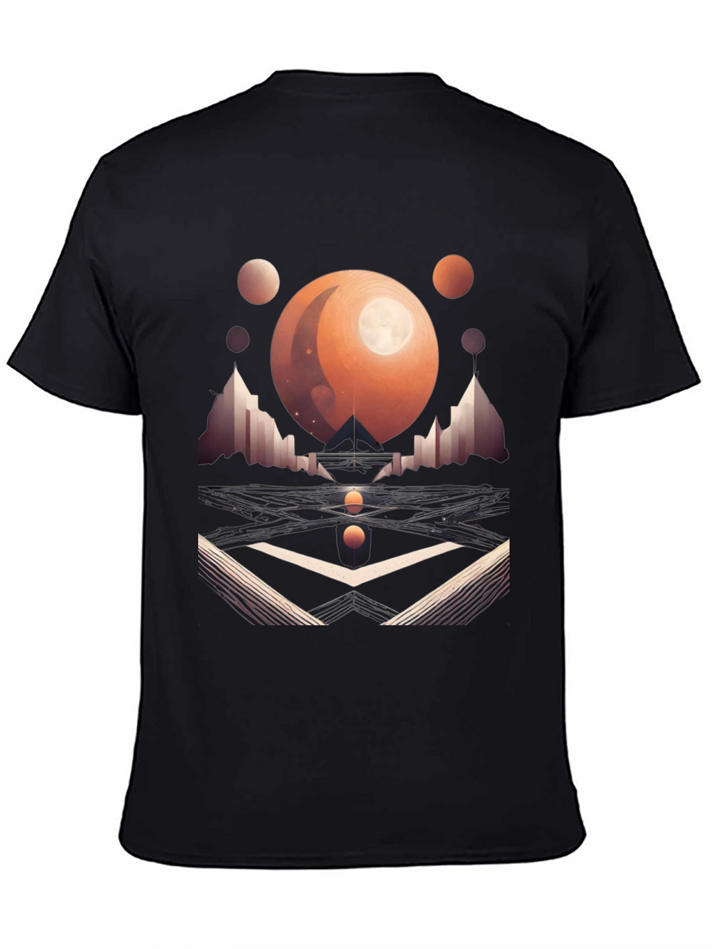 Geometric Galaxy T-Shirt - Modern Graphic Tee