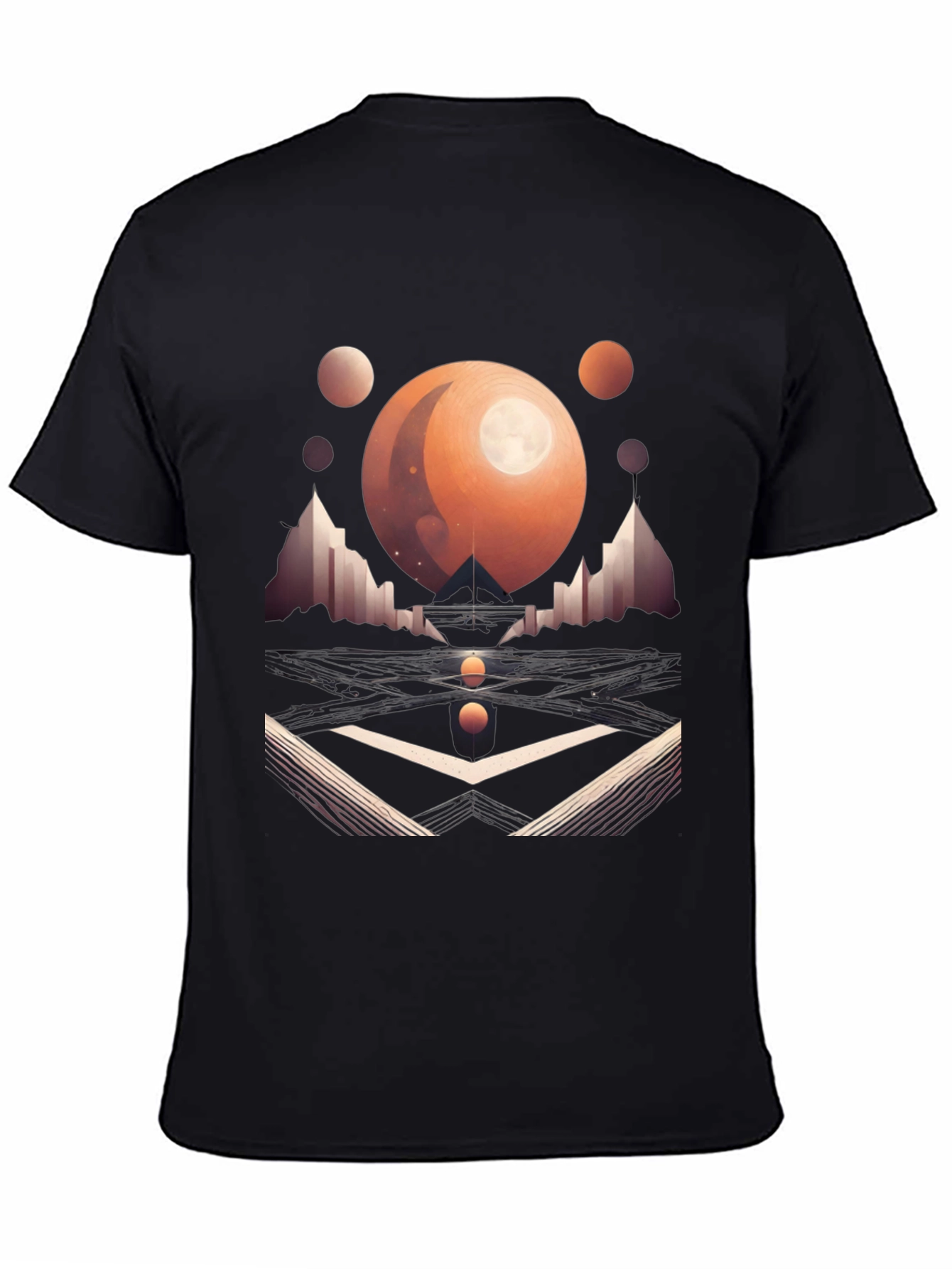 Geometric Galaxy T-Shirt - Modern Graphic Tee