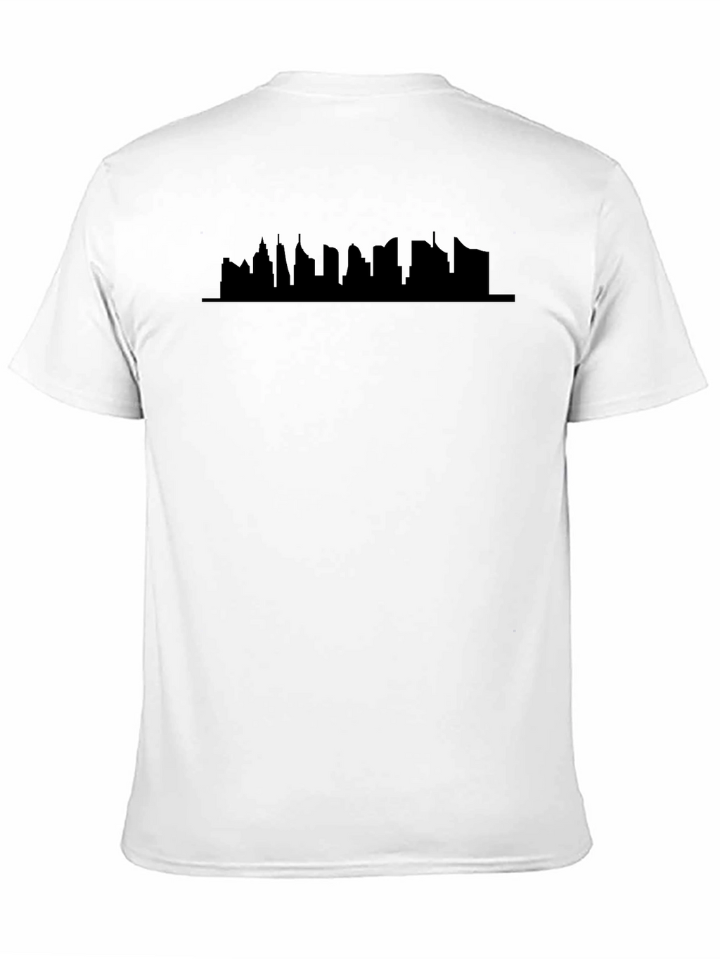 Cityscape Silhouette Black T-Shirt