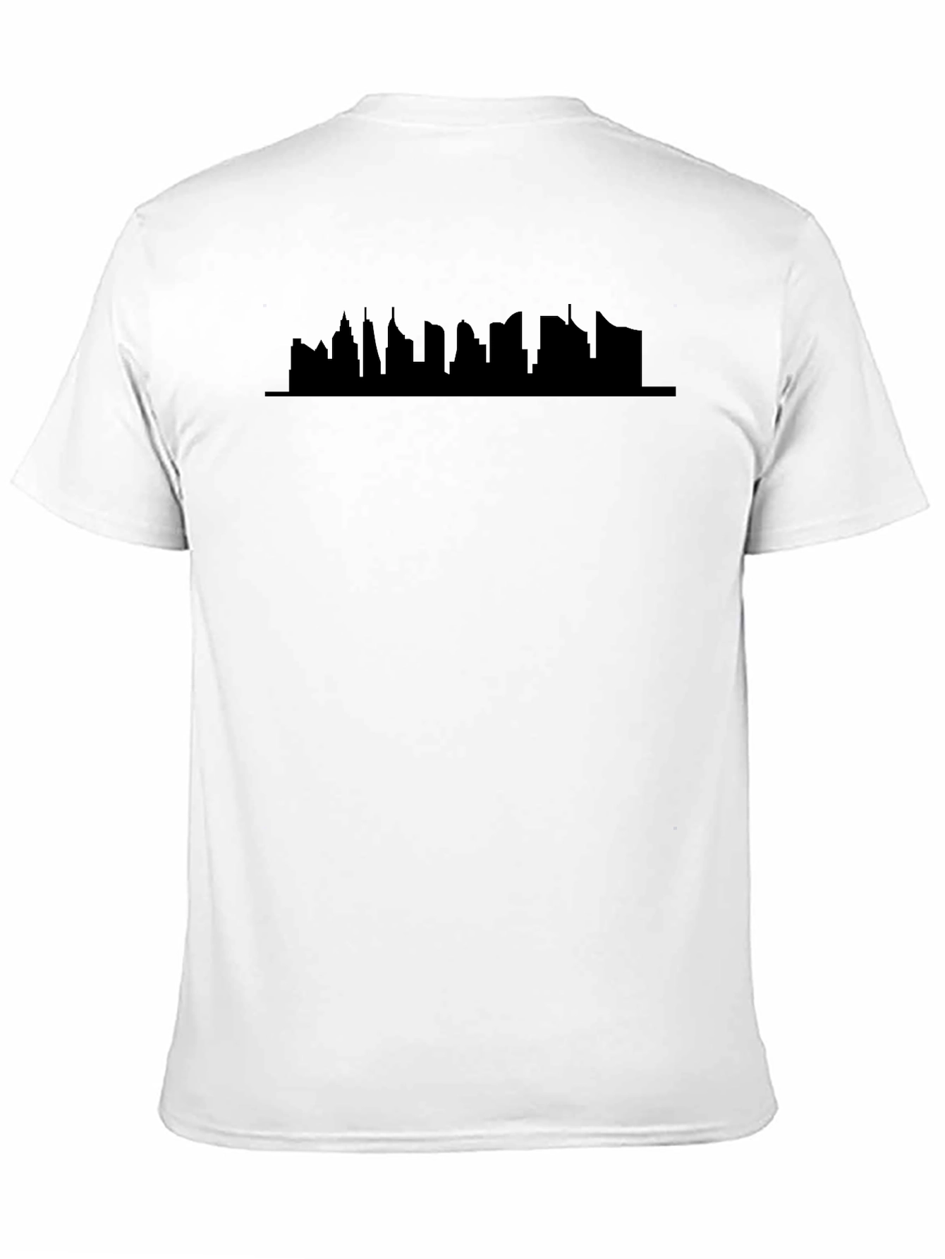 Cityscape Silhouette Black T-Shirt