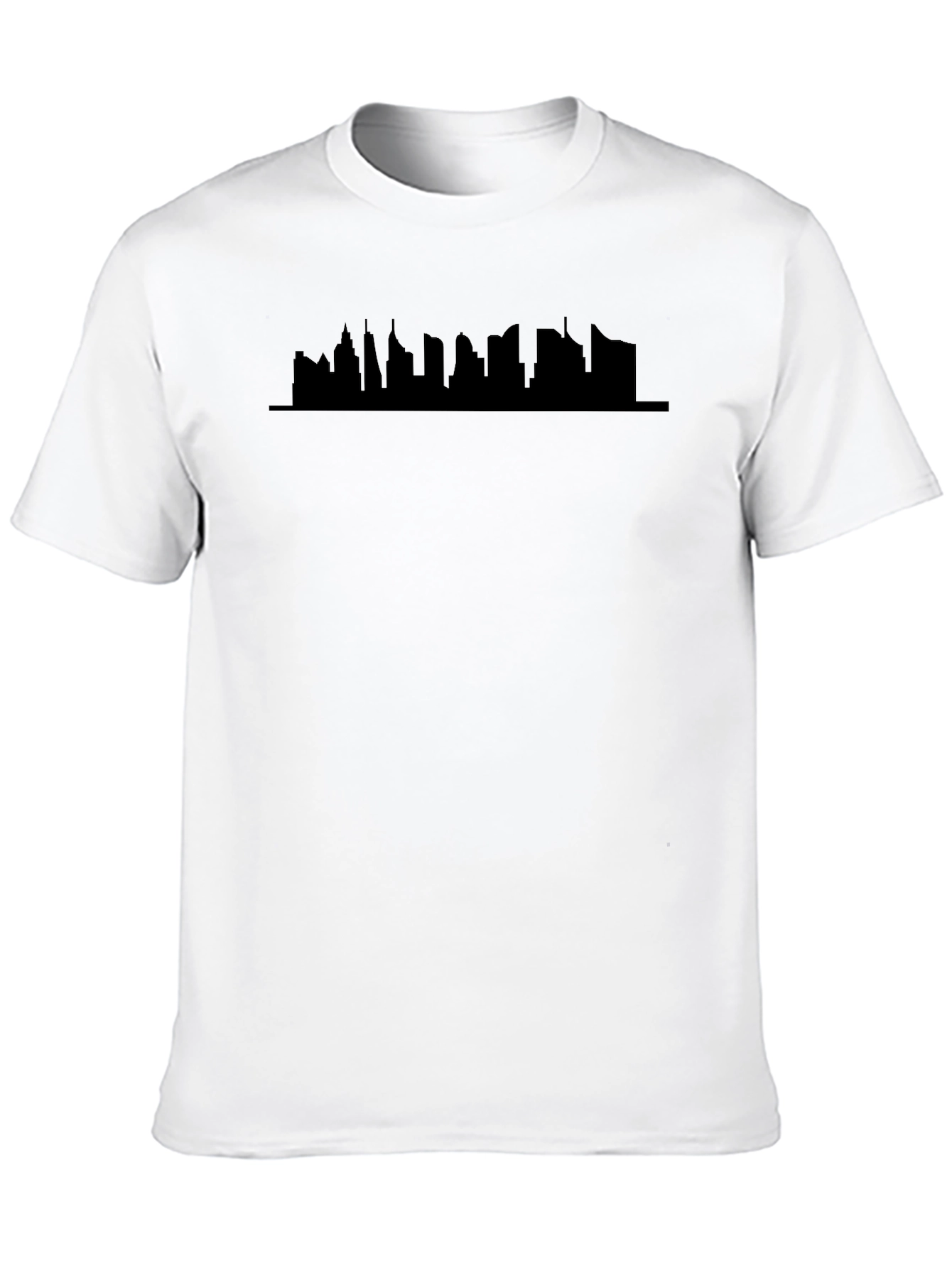 Cityscape Silhouette Black T-Shirt