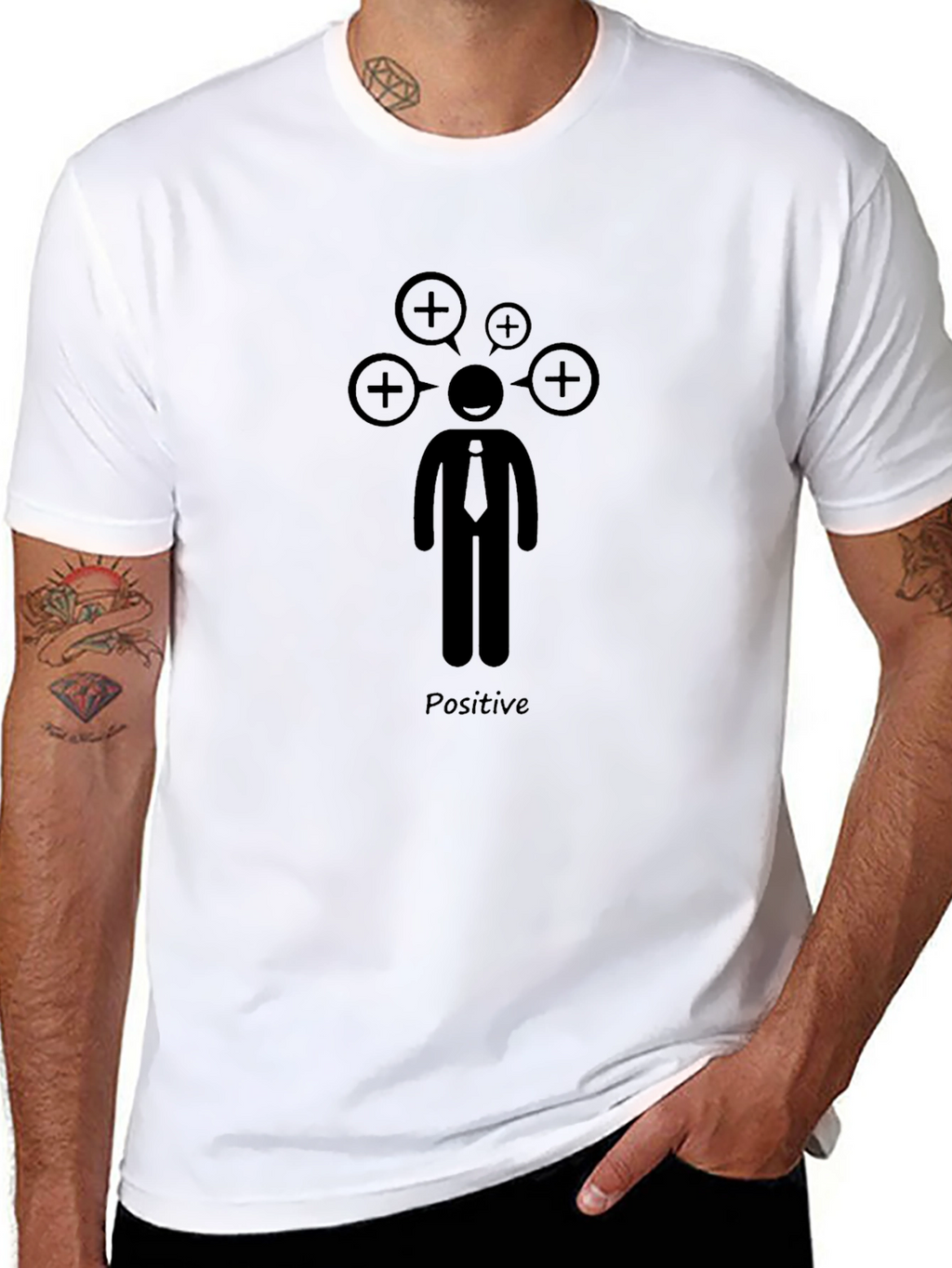 Positive Thinking T-Shirt - Black