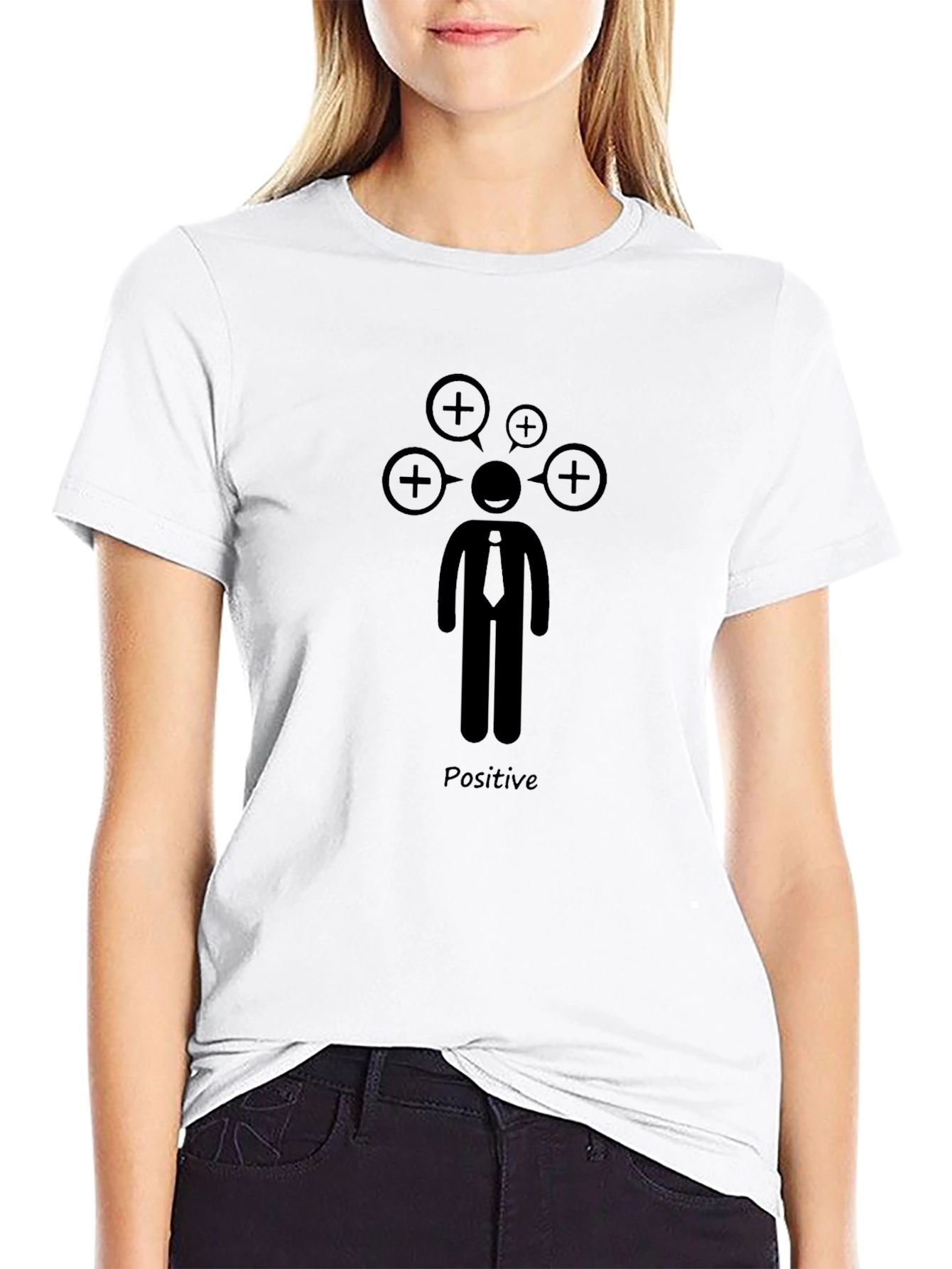 Positive Thinking T-Shirt - Black