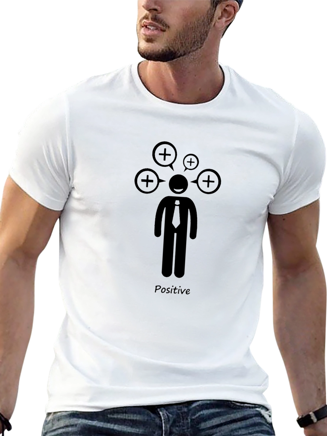 Positive Thinking T-Shirt - Black