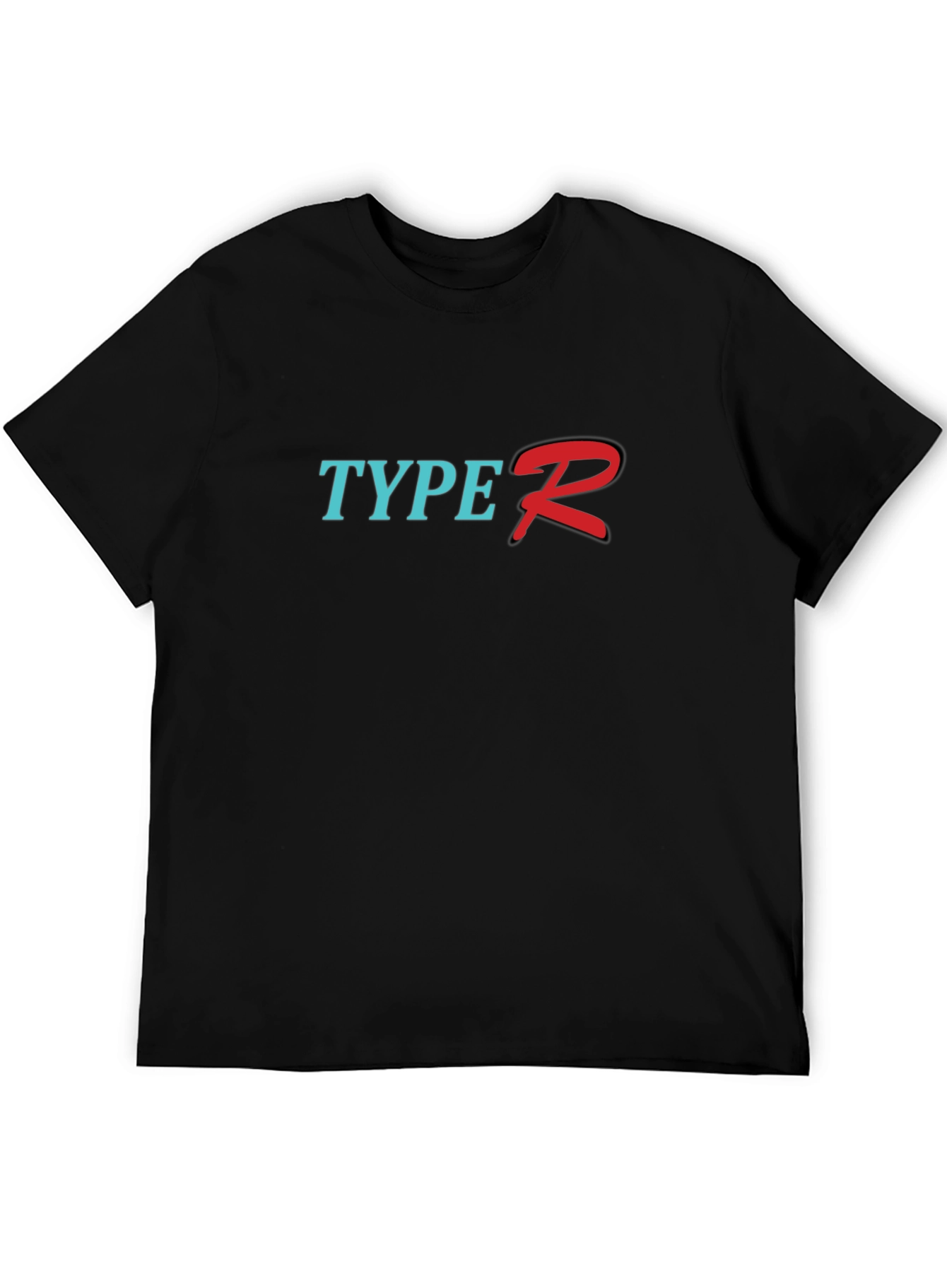 Type R T-Shirt - Black Cotton Graphic Tee