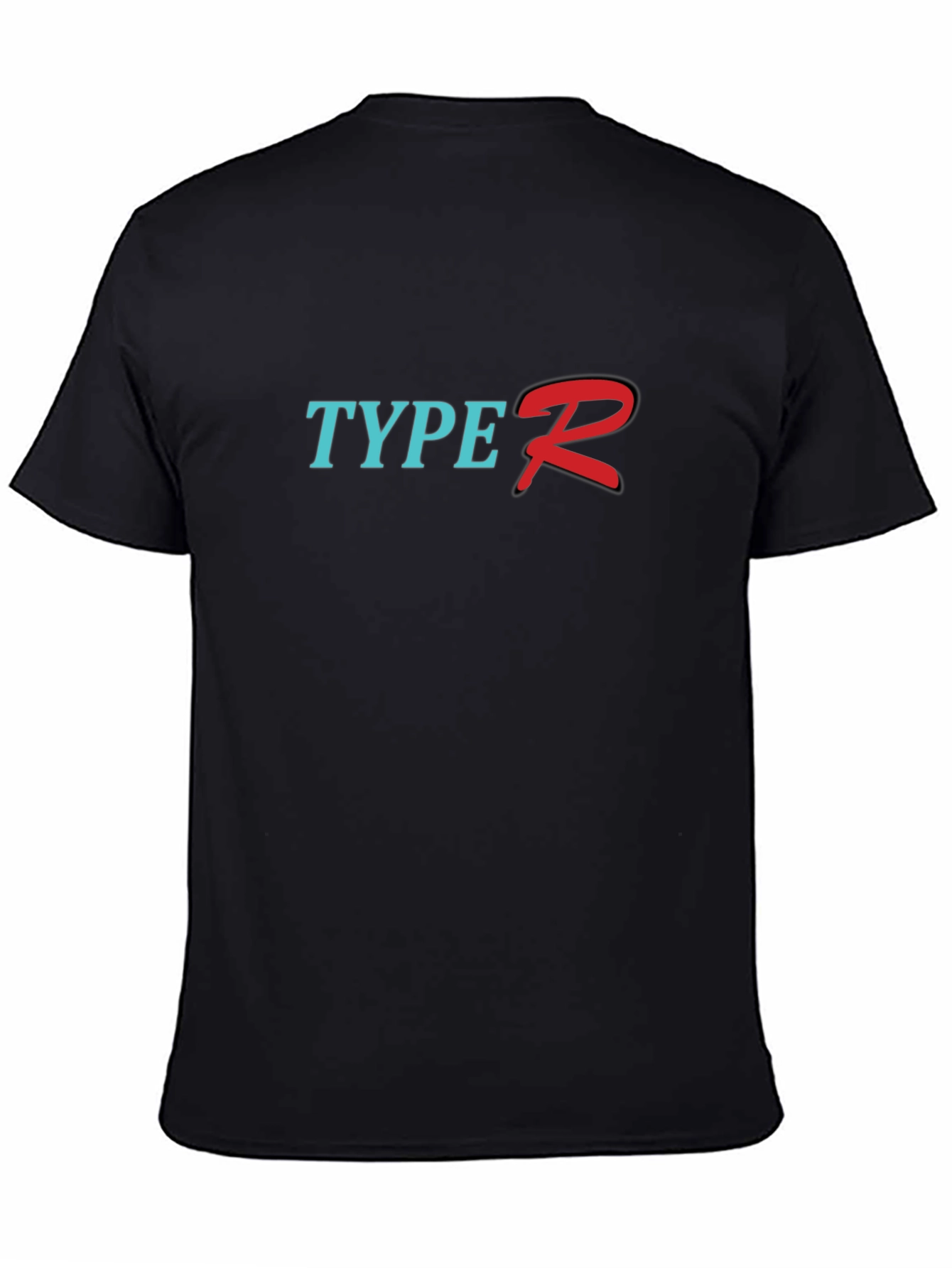 Type R T-Shirt - Black Cotton Graphic Tee
