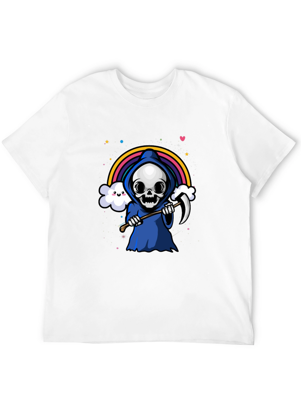 Rainbow Grim Reaper Graphic Tee
