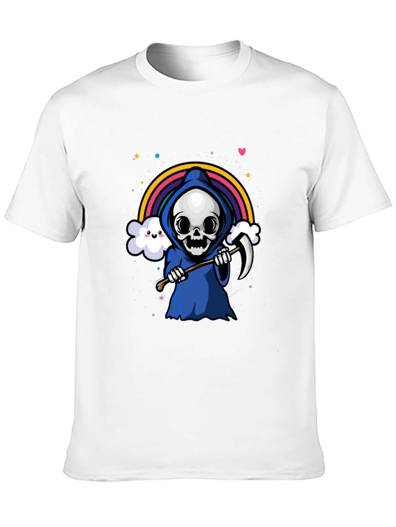 Rainbow Grim Reaper Graphic Tee