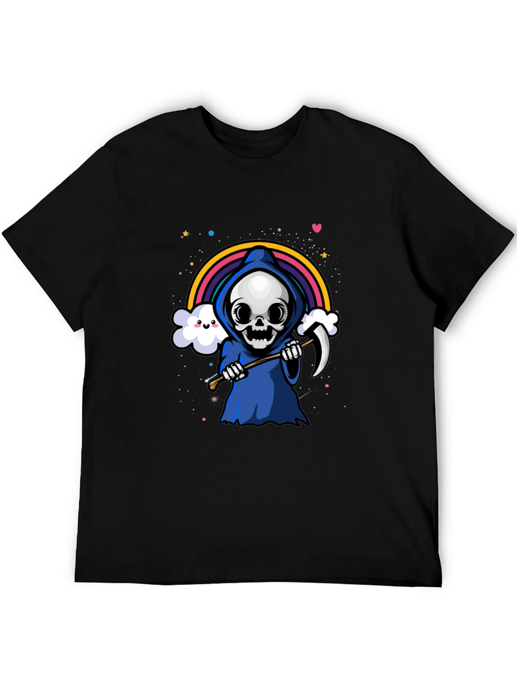 Rainbow Grim Reaper Graphic Tee