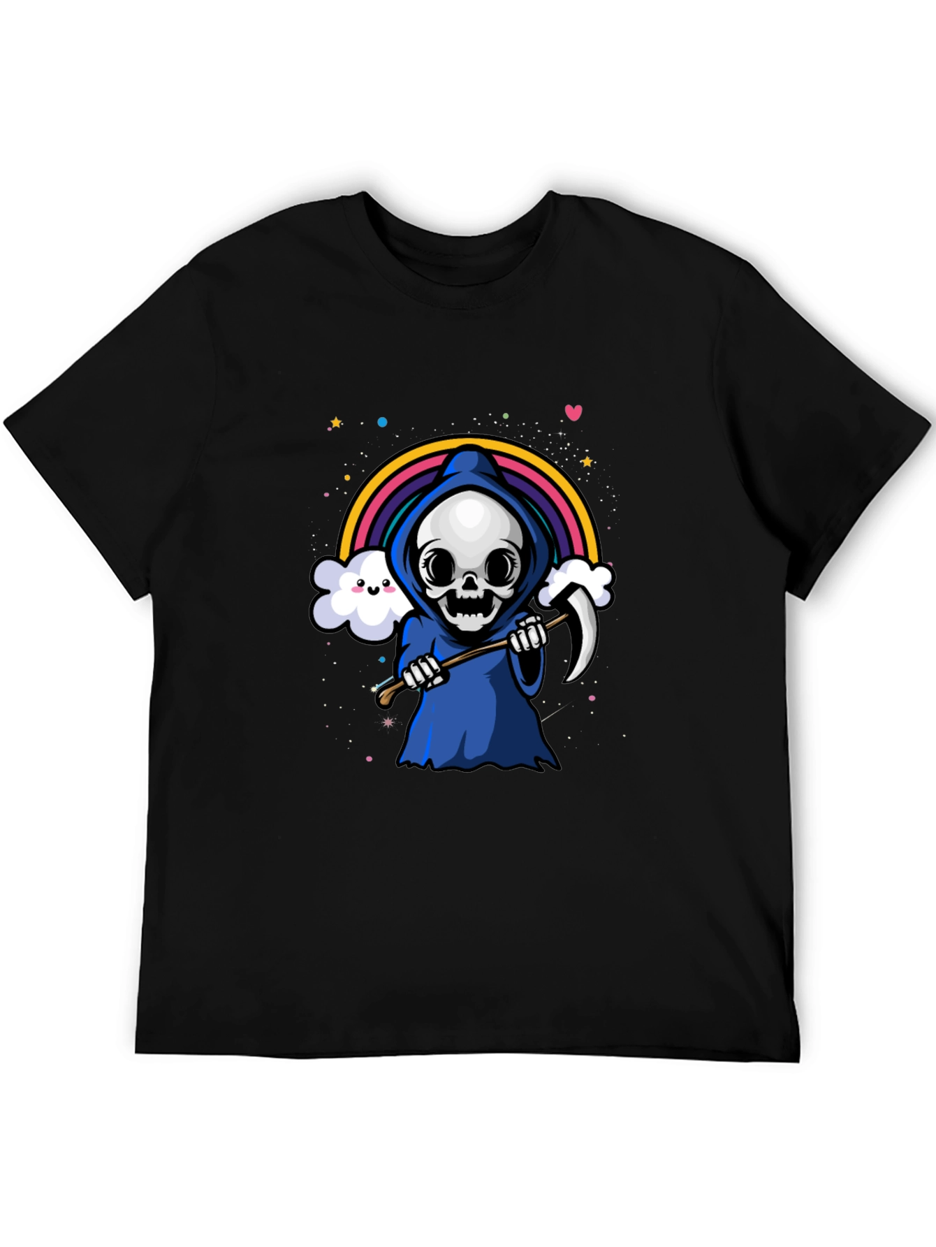 Rainbow Grim Reaper Graphic Tee