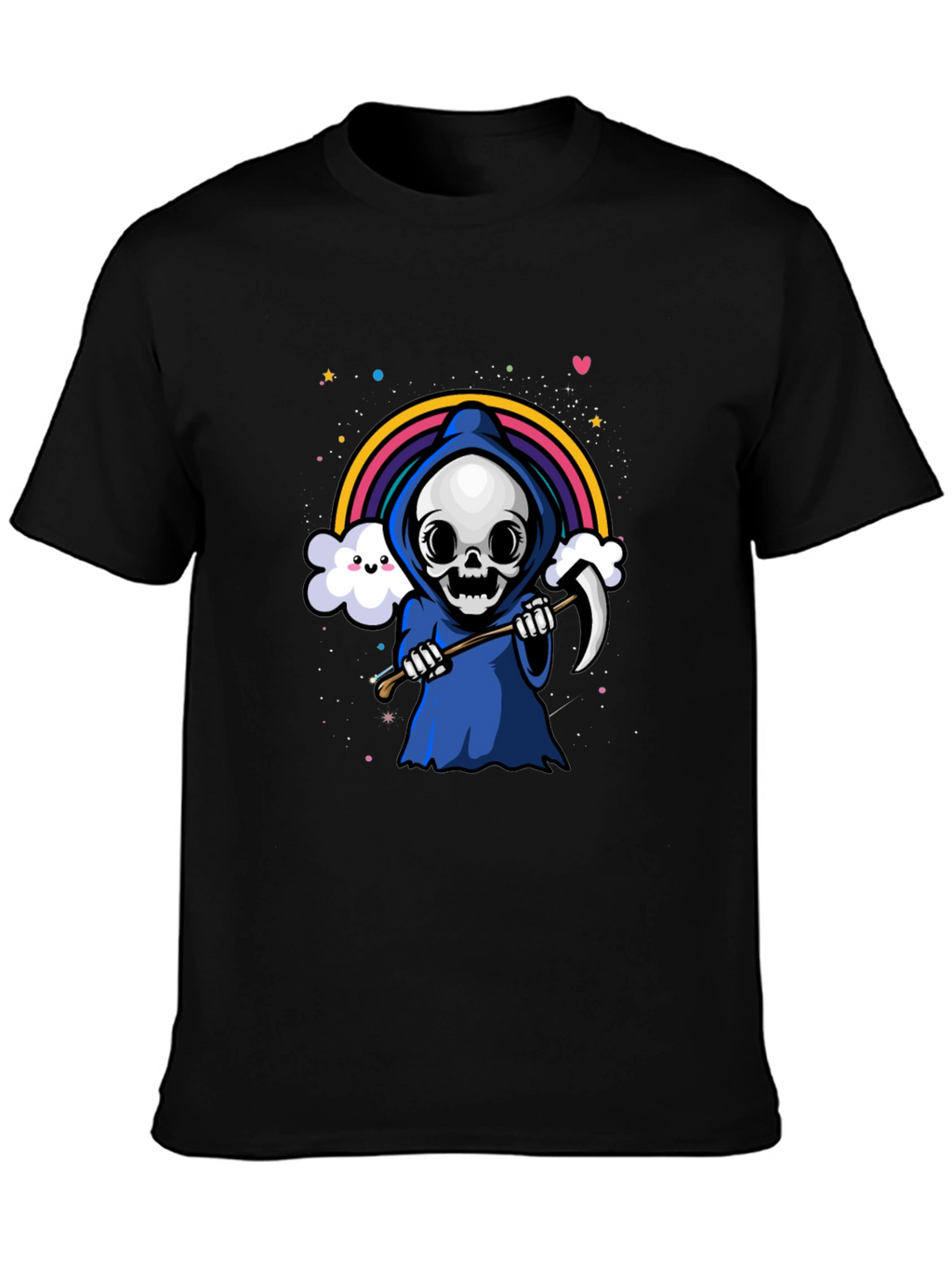 Rainbow Grim Reaper Graphic Tee