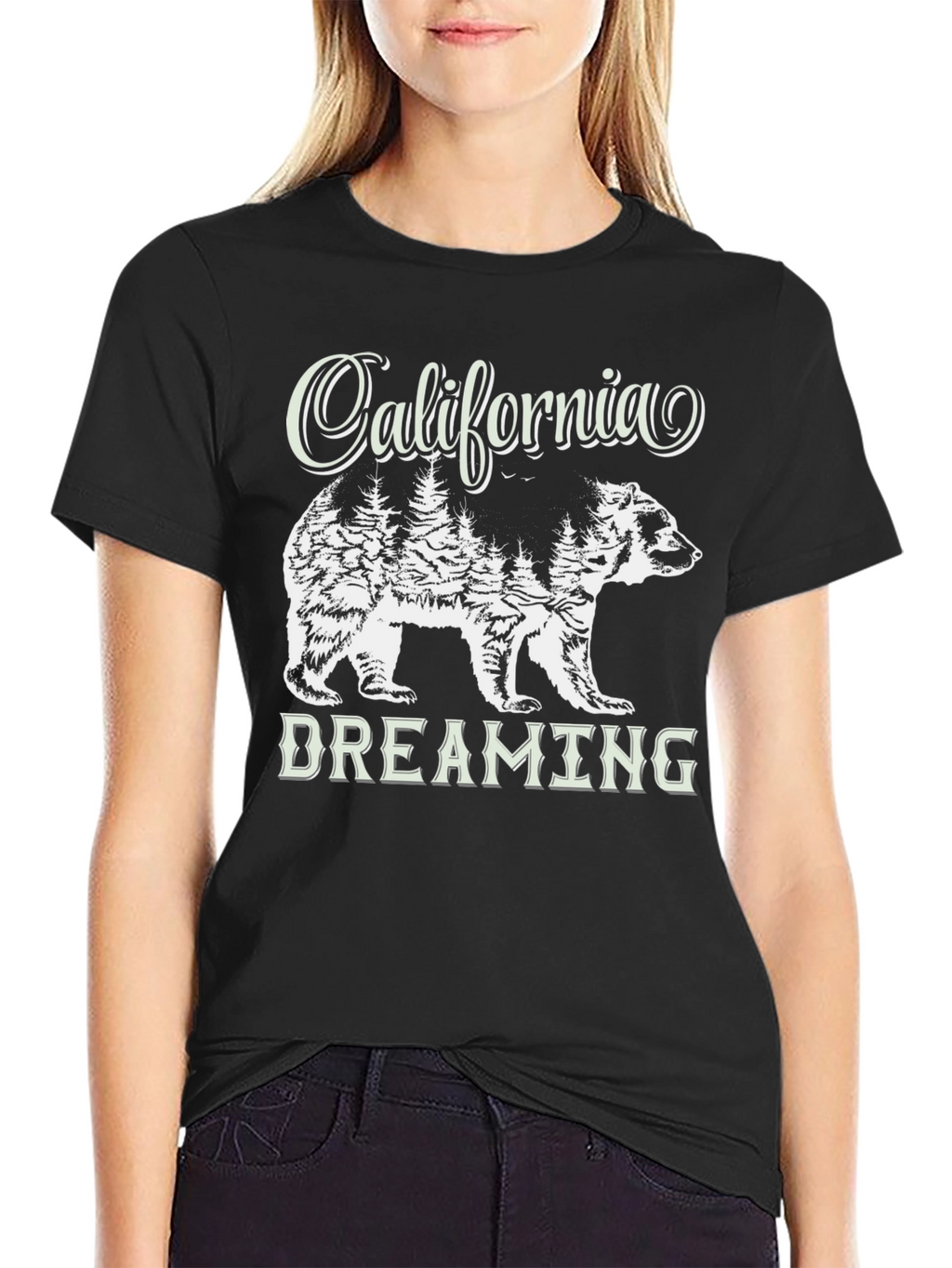 California Dreaming Bear Graphic T-Shirt