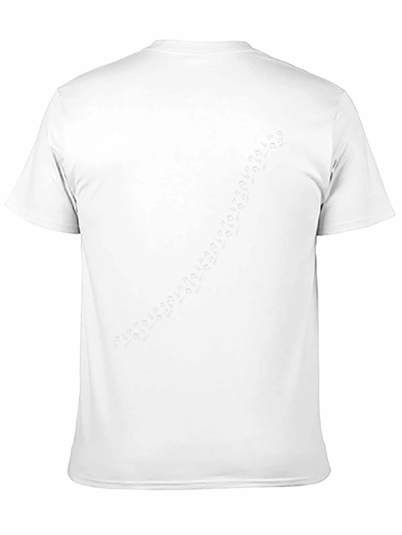 Black T-Shirt with Footprint Trail Graphic